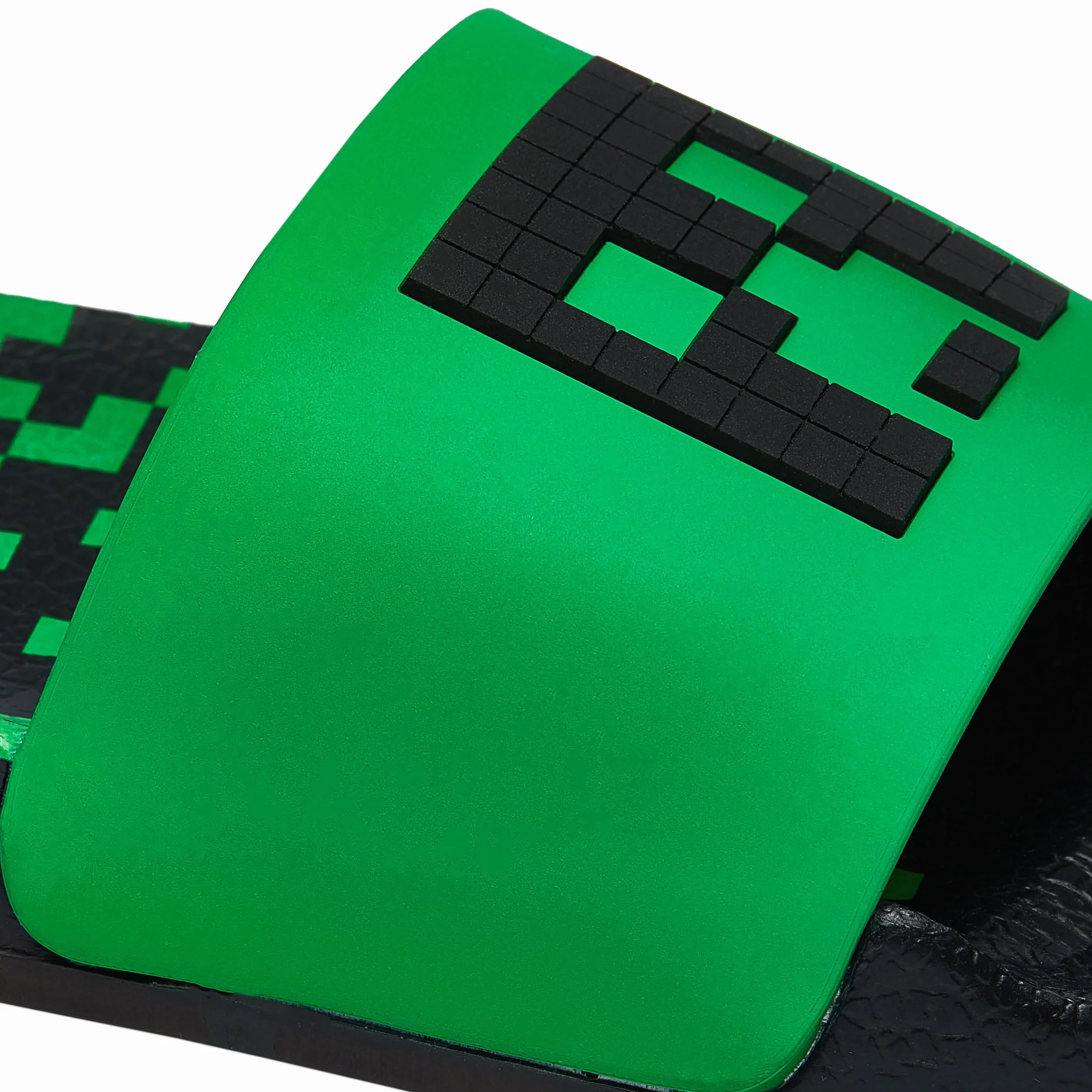 Minecraft Klapek Dla Chłopców | Sandały Creeper Dla Chłopców | Buty Do Basenu Gamingowe | Klapki Dziecięce | Oficjalny Merchandise | Zielony 32