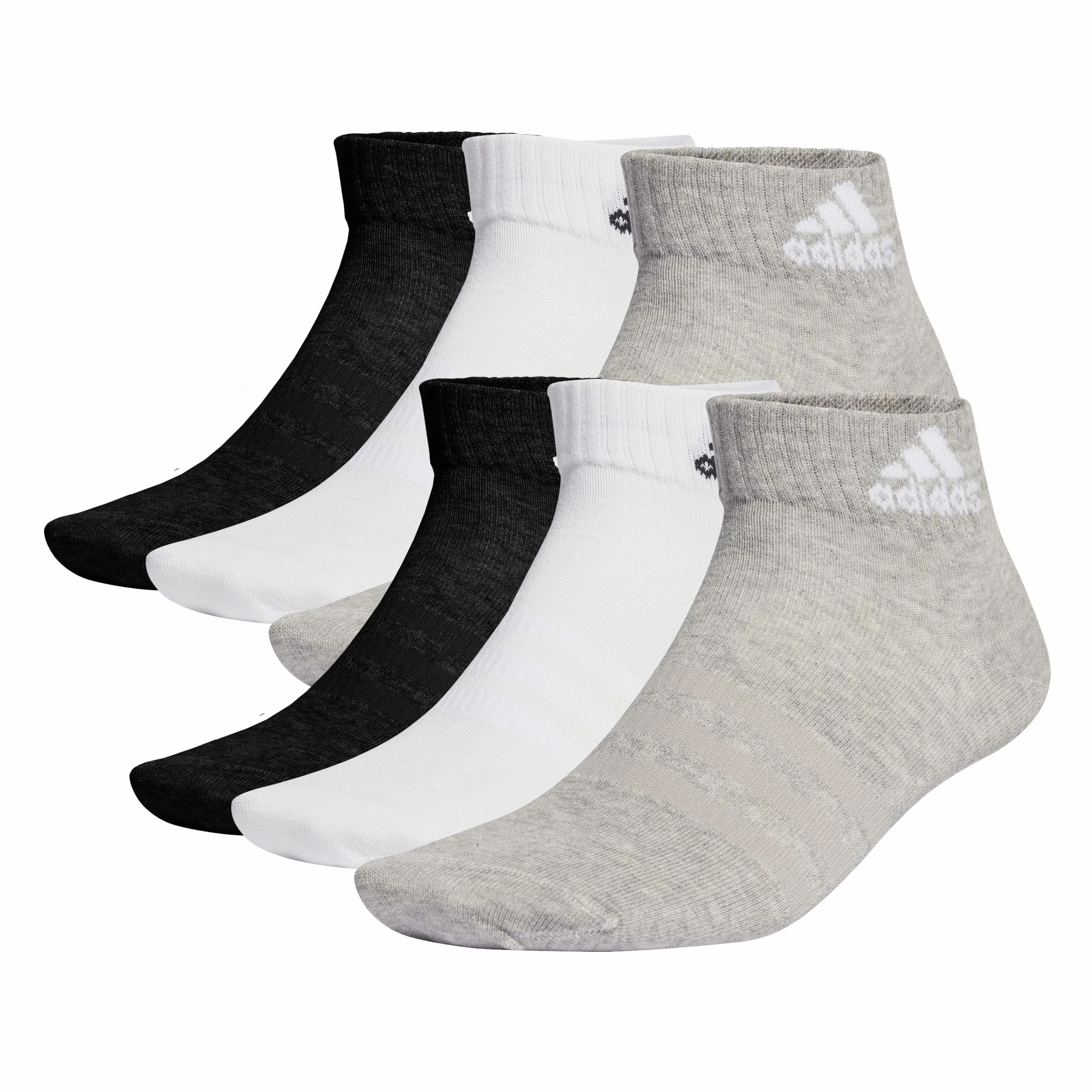 adidas Skarpety Uniseks Thin And Light Sportswear Ankle Socks 6 Pairs