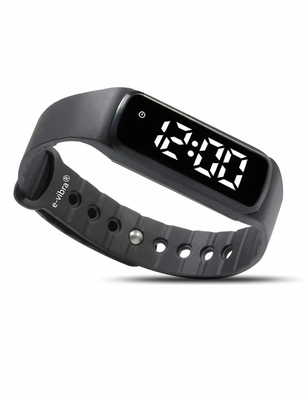 Cicha Vibracja Alarm-Pamiętnik Trening na Toaletę Dzieci i Dorośli Medycyna Alarm Zegaryk, Czarny, 4-7 Inch (Pack of 1), Nowoczesny