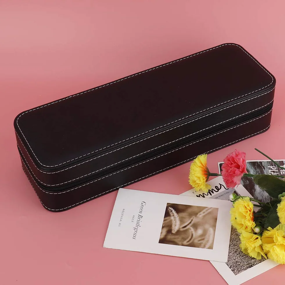 Watch Case, 6 Slot Watch Box PU Leather with Detachable Small Pillows, Watch Box for Men Watch Storage Home and Travel