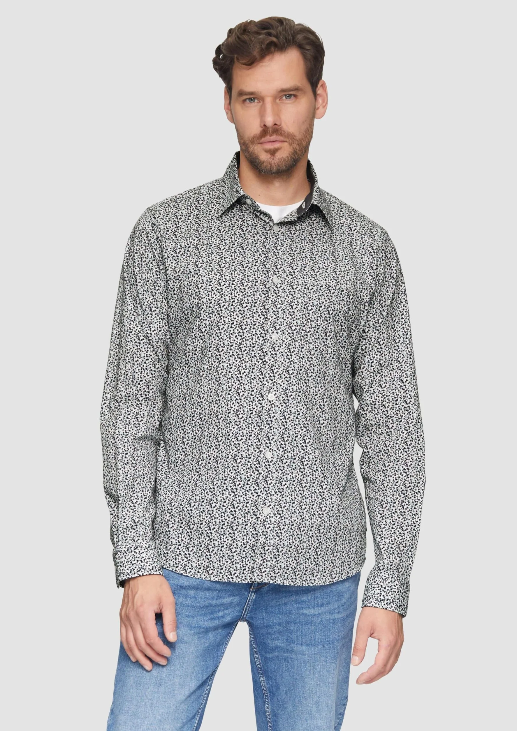 s.Oliver Koszula z długim rękawem, krój slim fit, 01A1, XL