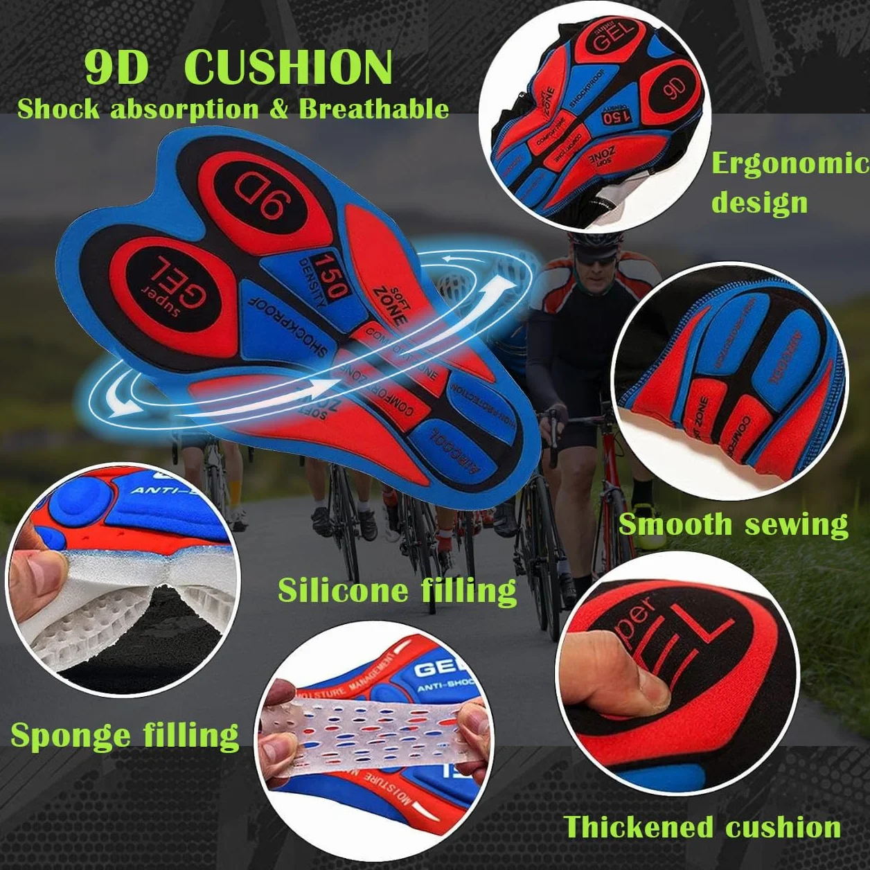 Triathlon Tri - męski kombinezon rowerowy Triathlon Speedsuit Triathlon Trisuit z krótkim rękawem - szybkoschnący, jednoczęściowy kombinezon do treningu rowerowego, wyścigu rowerowego na