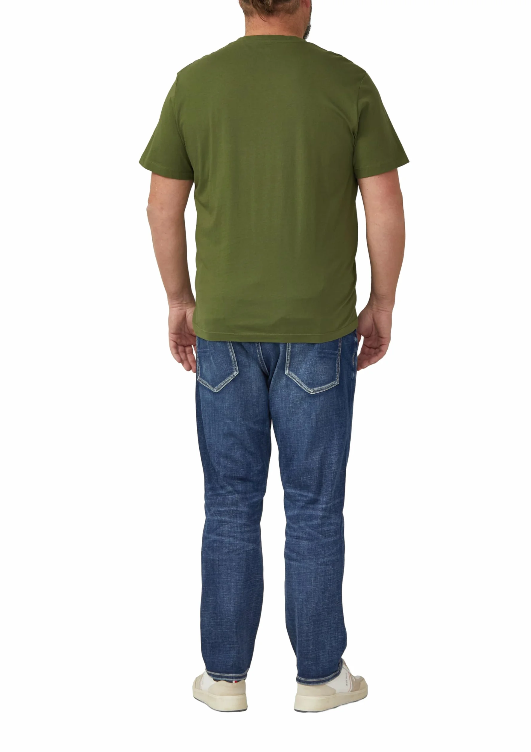 s.Oliver T-shirt z dekoltem w serek Mężczyźni 2176618