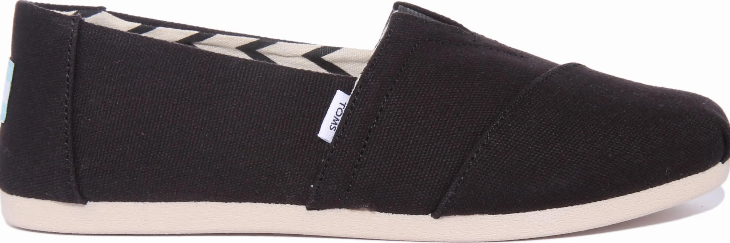 TOMS Alpargata Cotton Canvas Womens Black Espadrilles-UK 6 / EU 38.5