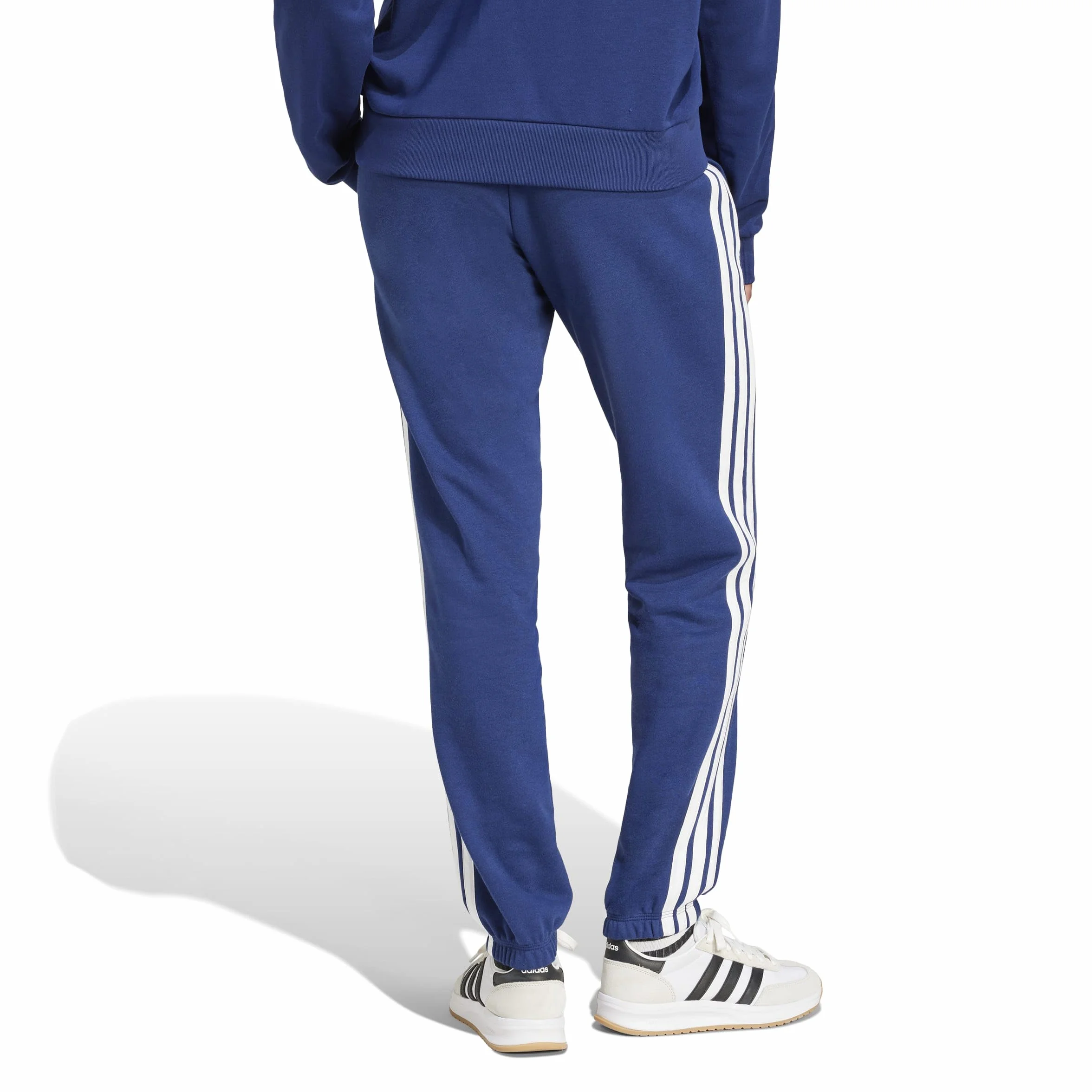 adidas Essentials 3-stripes French Terry Cuffed Pants - Spodnie golfowe Kobiety