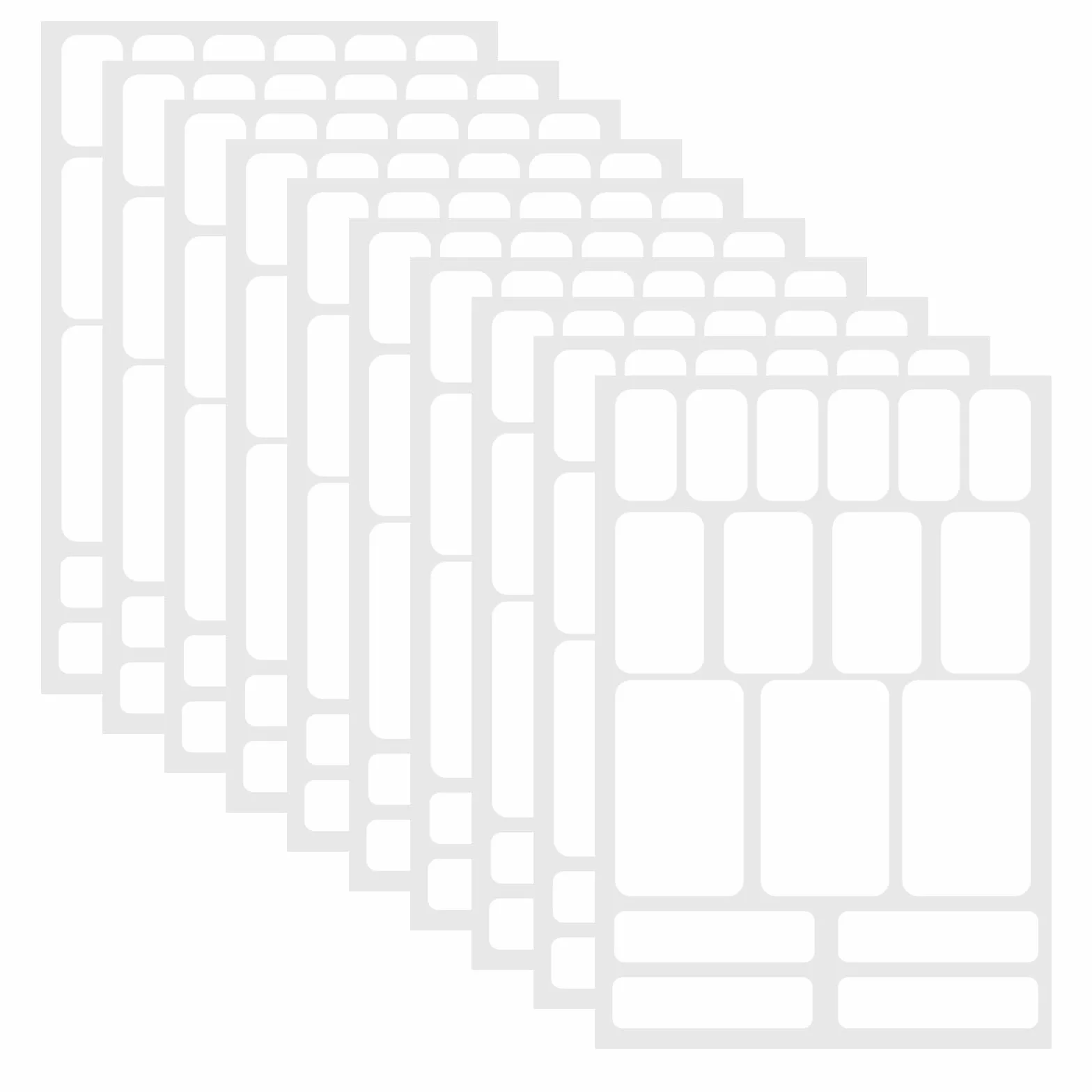 COMNICO 170 szt. usuwalne etykiety wodoodporne puste naklejki etykiety na żywność do pojemników do przechowywania kuchni organizowanie wody/oleju/rozdarcia samoprzylepne etykiety z imieniem naklejki