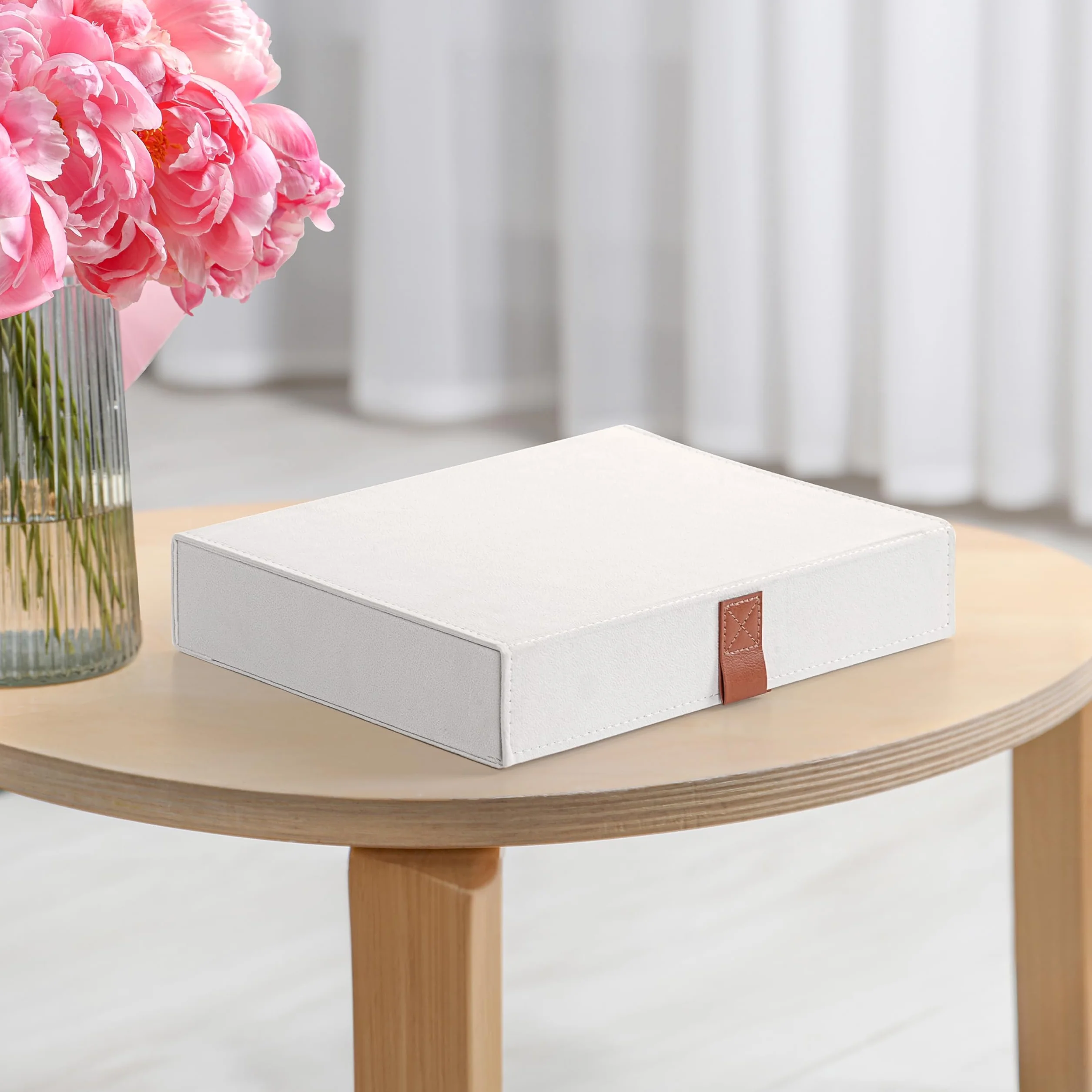 Winter Shore Etui na okulary przeciwsłoneczne - stylowy organizer, chroni przed kurzem - etui na okulary z klapką, 8 przegródek - uchwyt na zegarki i biżuterię męską - 32,5 x 25 x 6,5 cm.