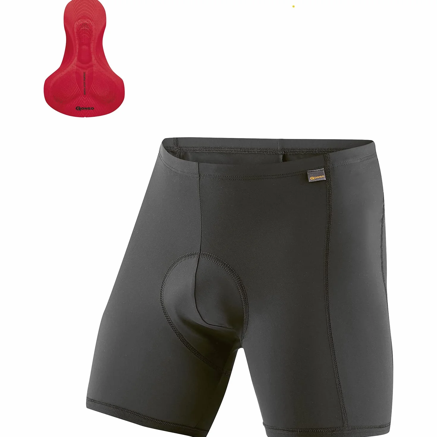 Maier Sports męskie majtki Sitivo M, czarne/fire, 3XL EU