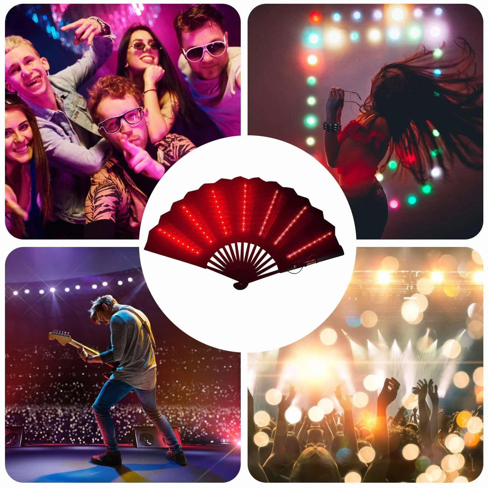 Sk?adany wachlarz na festiwal - festiwal r?czny wentylator - podró?ny wielofunkcyjny wentylator r?czny, akcesoria karnawa?owe do ta?ca brzucha, wyst?pów
