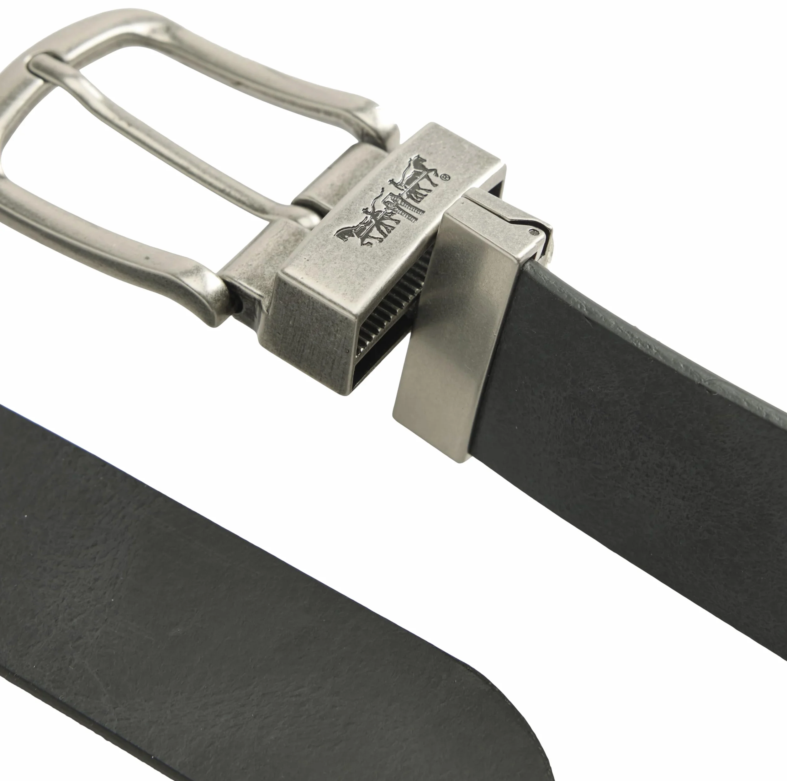 Levi's Men's Red TAB Mainline Bovine 50 Composition Leather Belt, Caviar, 95, Caviar, 95