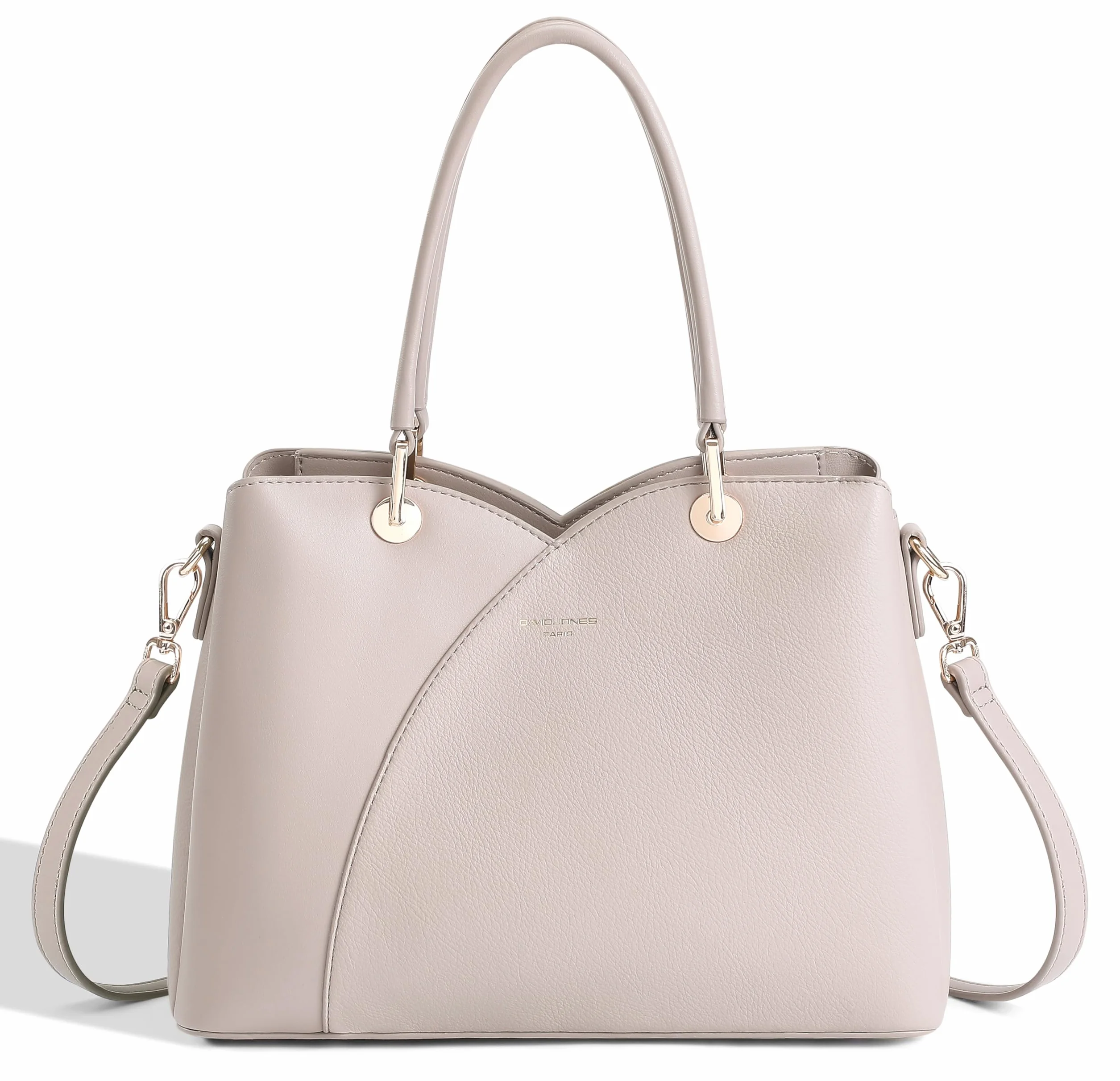 David Jones - Torebka damska - Torba na ramię ze skóry PU na ramię - 3 przegródki z wieloma kieszeniami - Tote City Work elegancka klasyczna szykowna moda średni rozmiar