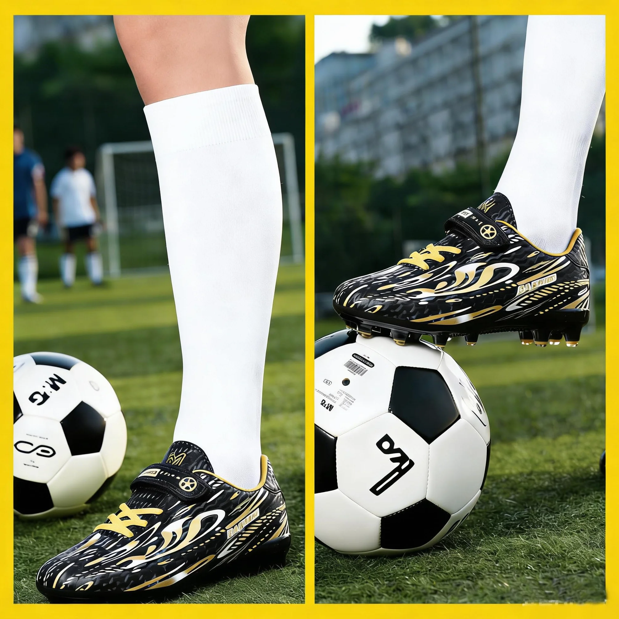 Buty do piłki nożnej dla dzieci, chłopców, dziewczynek, sportowe buty do piłki nożnej, do użytku wewnątrz i na zewnątrz, buty piłkarskie, kolce, profesjonalne buty treningowe