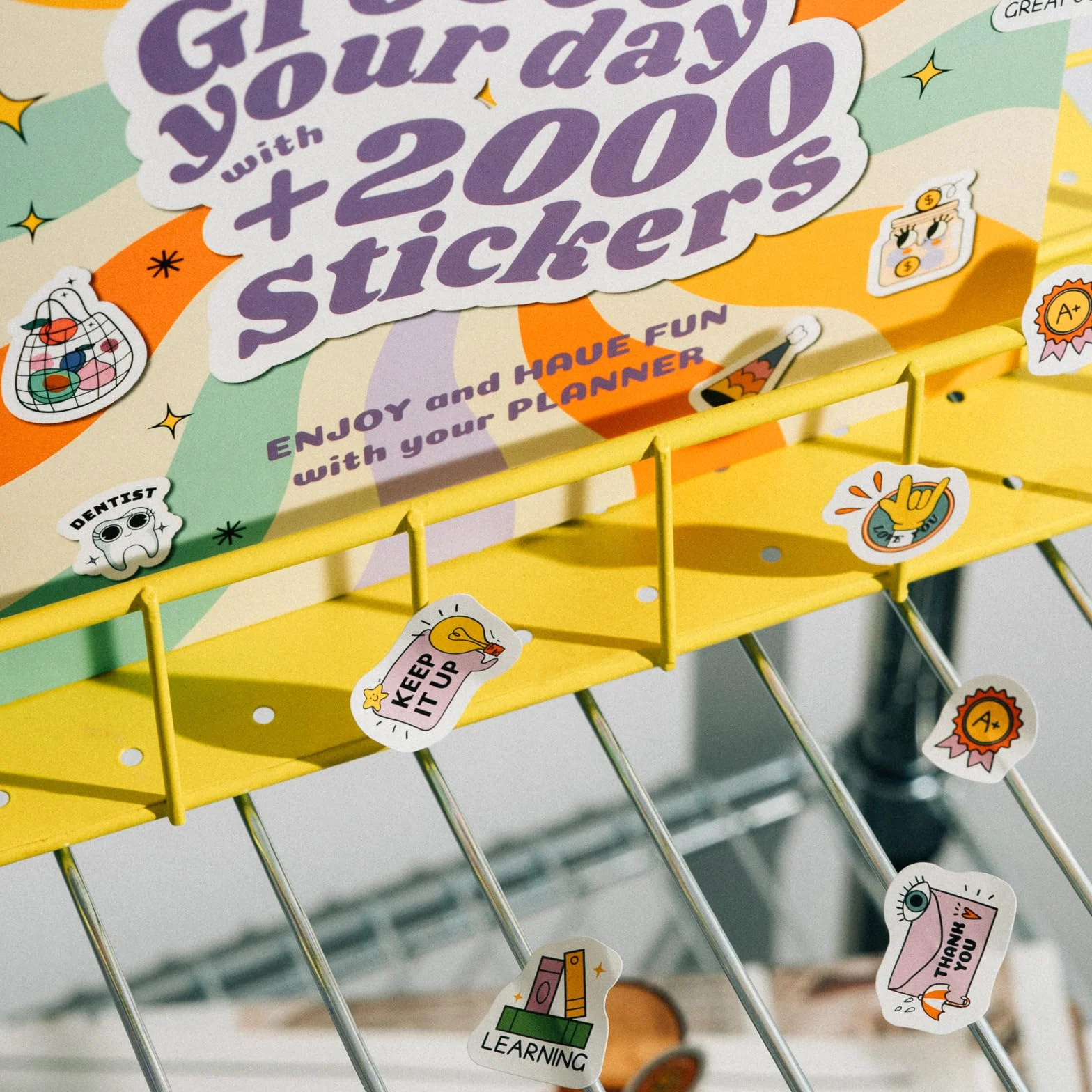 Grupo Erik Stickers, Sticker Book + 2000 Stickers, Planner Stickers, Diary Stickers, Scrapbook Stickers, Calendar Stickers, Journal Stickers, Bullet Journal Accessories