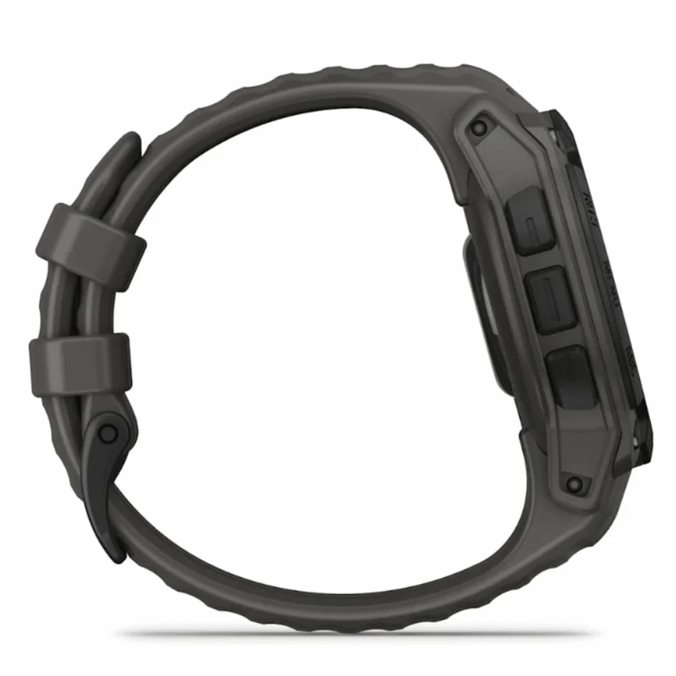 Garmin Instinct E [Renewed], 40 mm wytrzymały smartwatch GPS z istotnymi inteligentnymi funkcjami, wbudowane aplikacje sportowe, super wytrzymałe funkcje konstrukcyjne, czarna luneta z paskiem