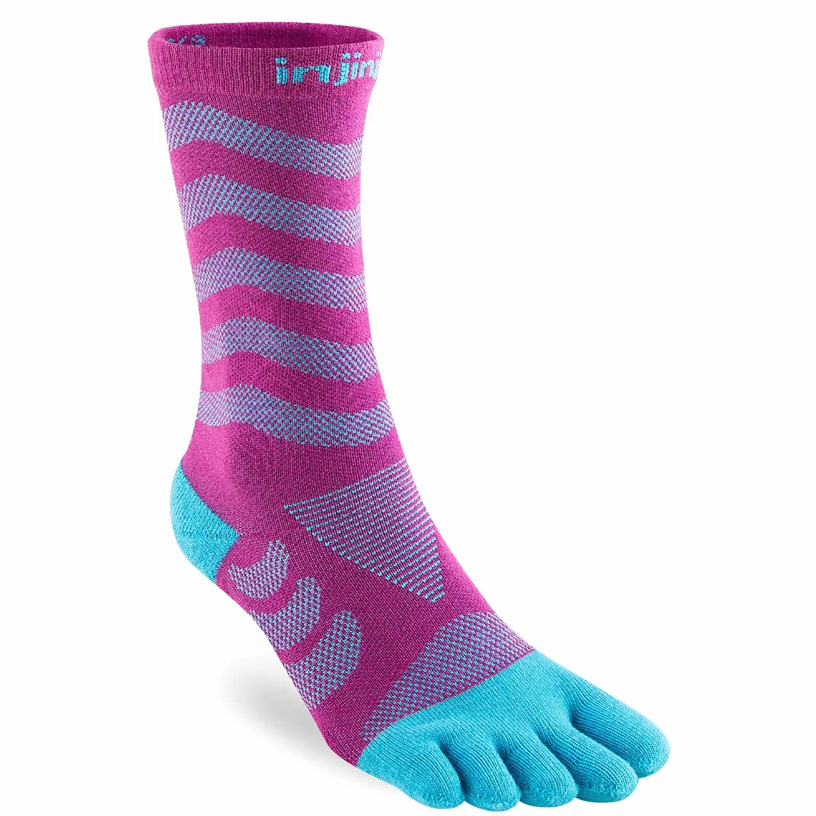 Injinji Women's Run Tech Crew Jam Skarpety XS/S, Rosa