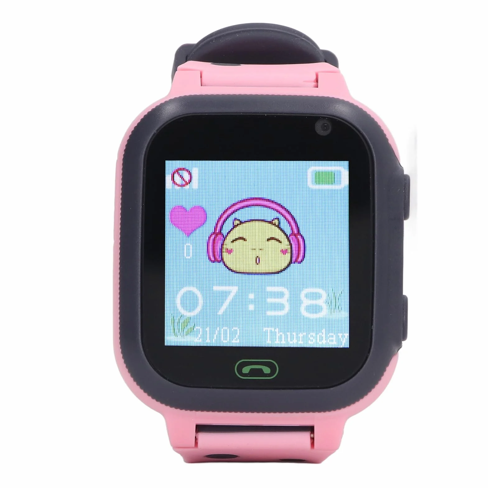 Dilwe Smartwatch dziecięcy z połączeniami wideo, kamerą i latarką, do użytku na zewnątrz (różowy)