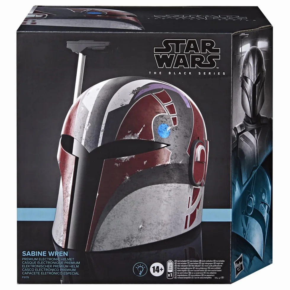 Star Wars The Black Series Sabine Wren Premium elektroniczny kask do odgrywania ról dla dorosłych