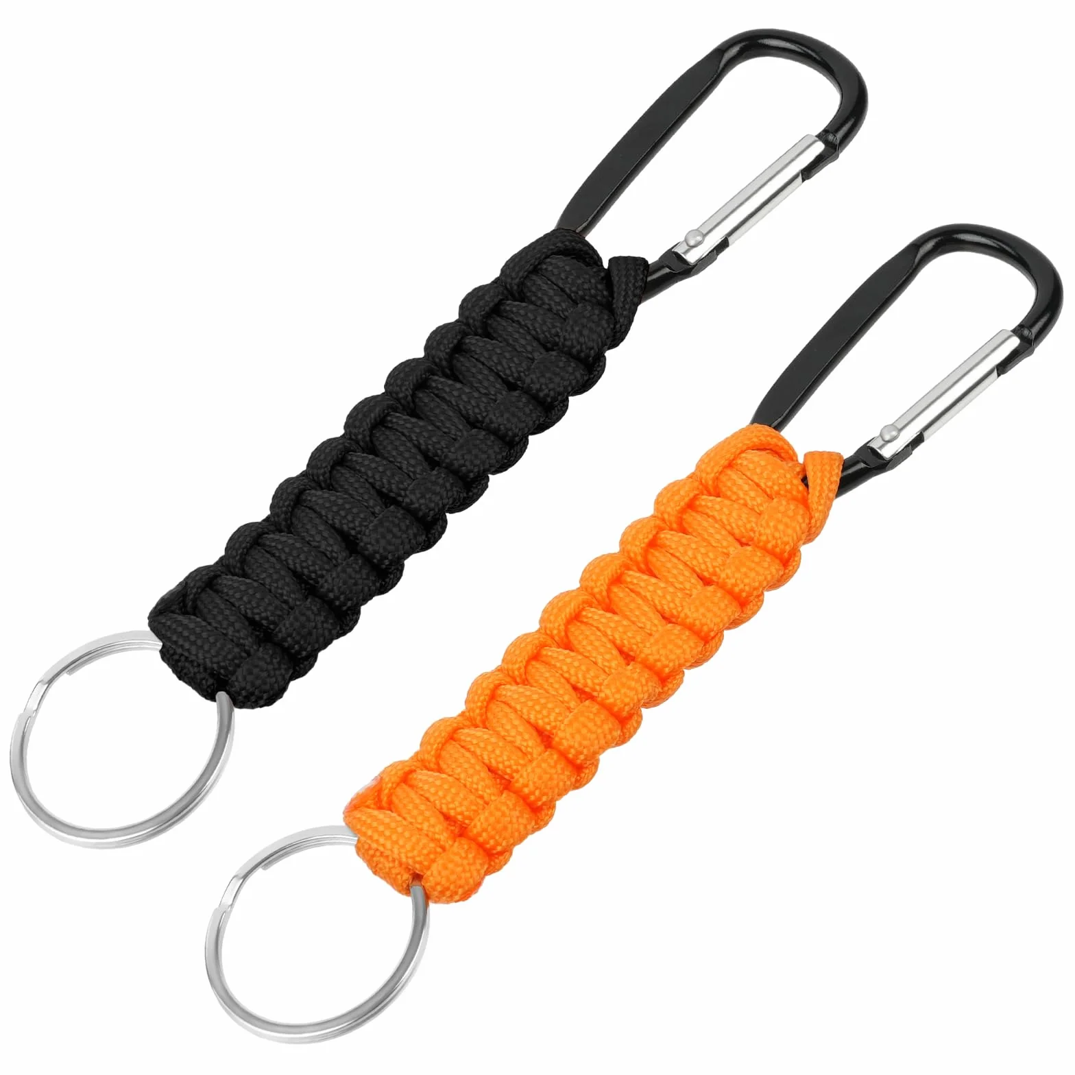 OFFCUP Paracord breloczek do kluczy karabińczyk, smycz na klucze, wielofunkcyjna, z paracordem, do wspinaczki, na kemping, wędrówki, podróże z plecakiem
