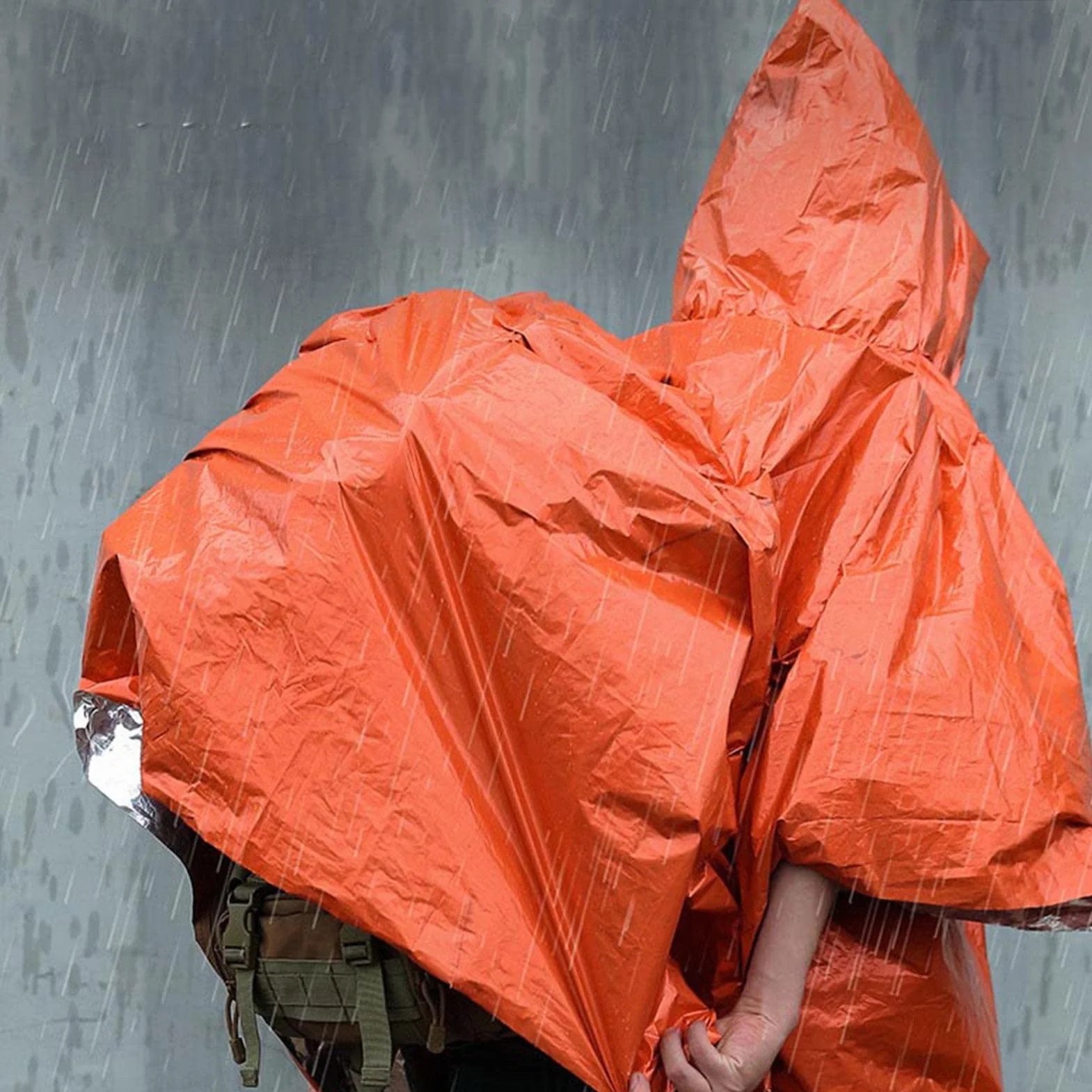 Poncho przeciwdeszczowe dla doros?ych - Peleryna przeciwdeszczowa poncho | Wiatroodporny, odporny rozdarcia p?aszcz przeciwdeszczowy z kieszeni? plecak turystyczny Pomurom