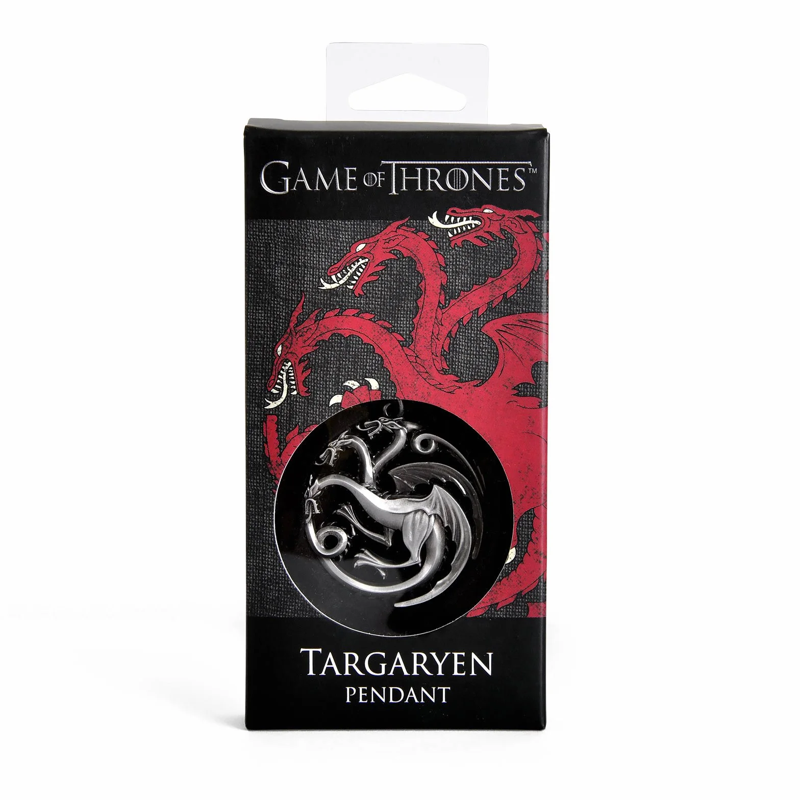 Game of Thrones - Naszyjnik z herbem - House Targaryen - Fire & Blood