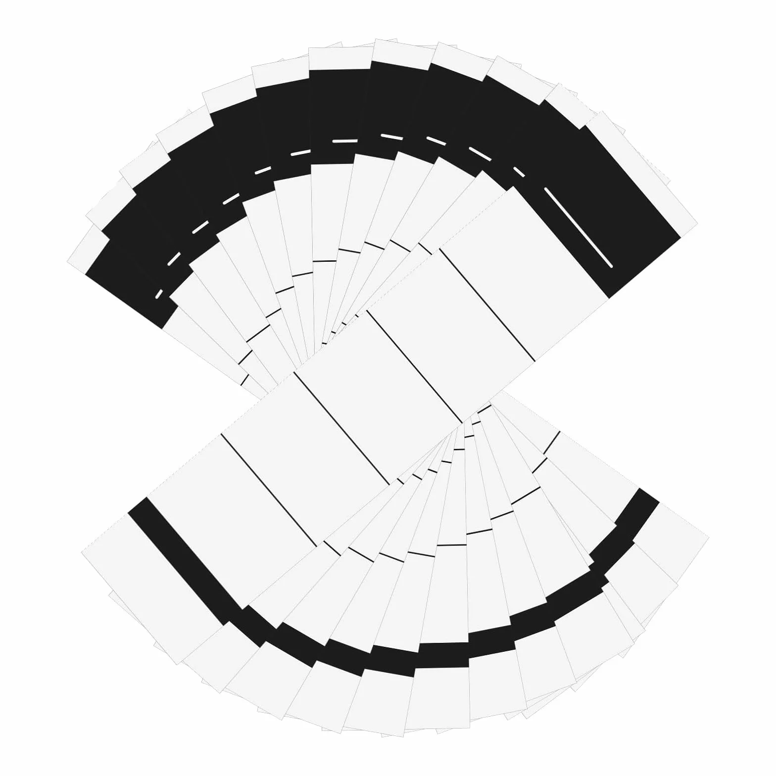 100 sztuk naklejek na grzbiet segregatora, 3,6 x 19 cm, zestaw etykiet samoprzylepnych do segregatorów