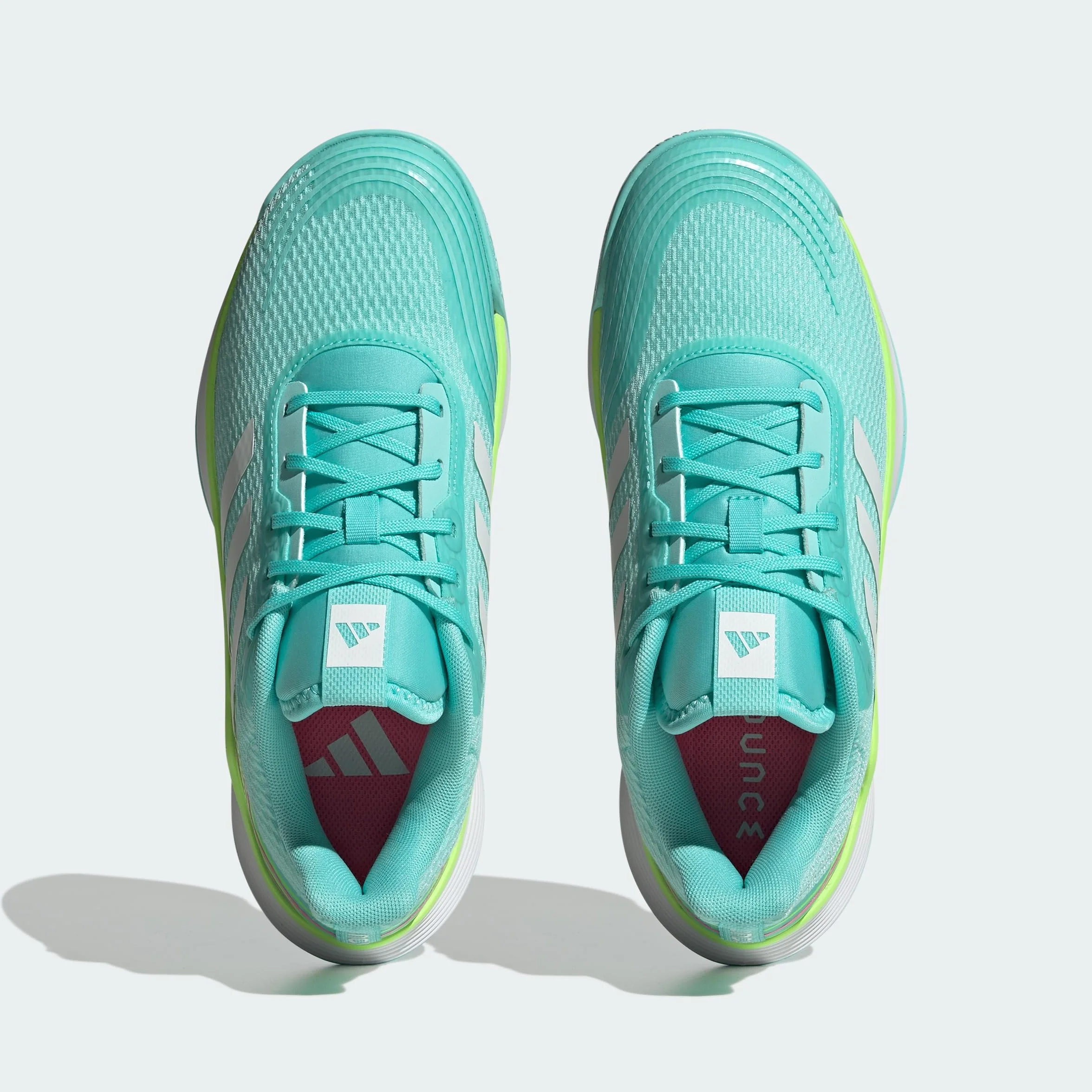 adidas Kobiety Novaflight Volleyball Shoes, Flash Aqua/Cloud White/Lucid Lemon, 42 EU