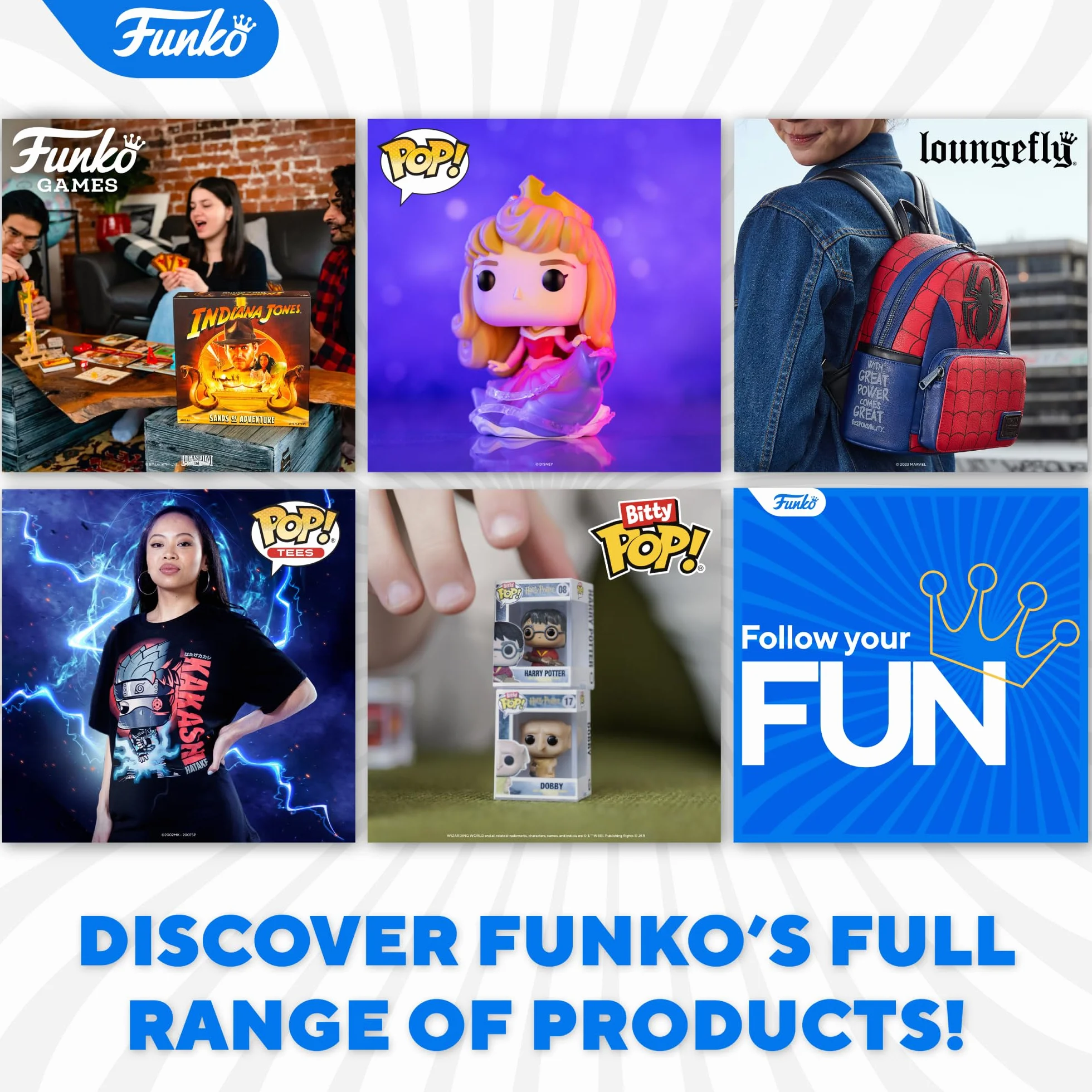 Loungefly Funko Hp 6 Pieces Blind Box Set Eaches - Harry Potter - Harry Potter - Blind Box Enamel Pins - Cute Collectable Novelty Brooch - for Backpacks & Bags - Gift Idea - Official Merchandise