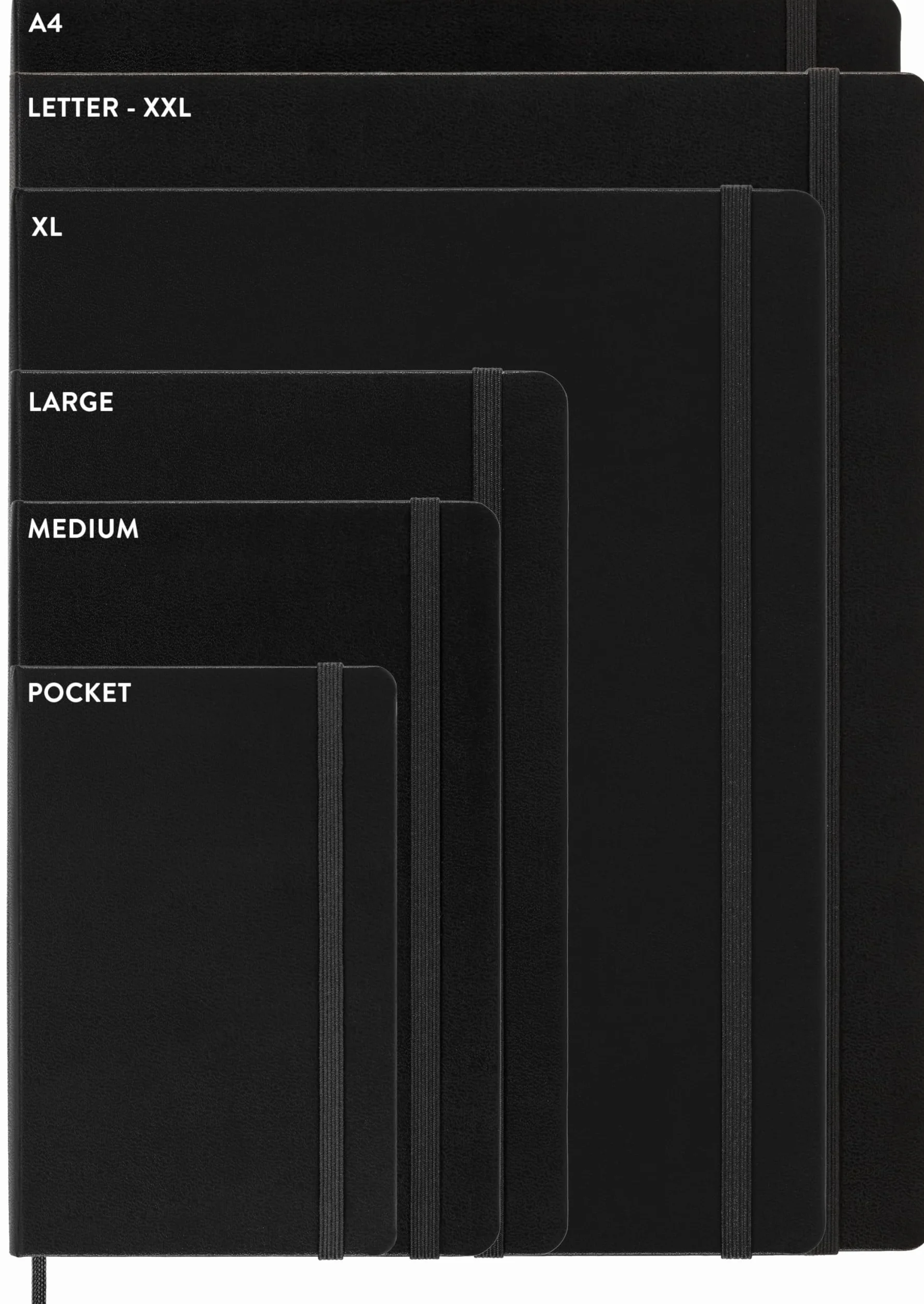 Moleskine Planer tygodniowy, z miejscem na notatki 12 miesięcy 2025, twarda okładka i elastyczne zamknięcie, kolor czarny, bardzo duży format, 19 x 25 cm