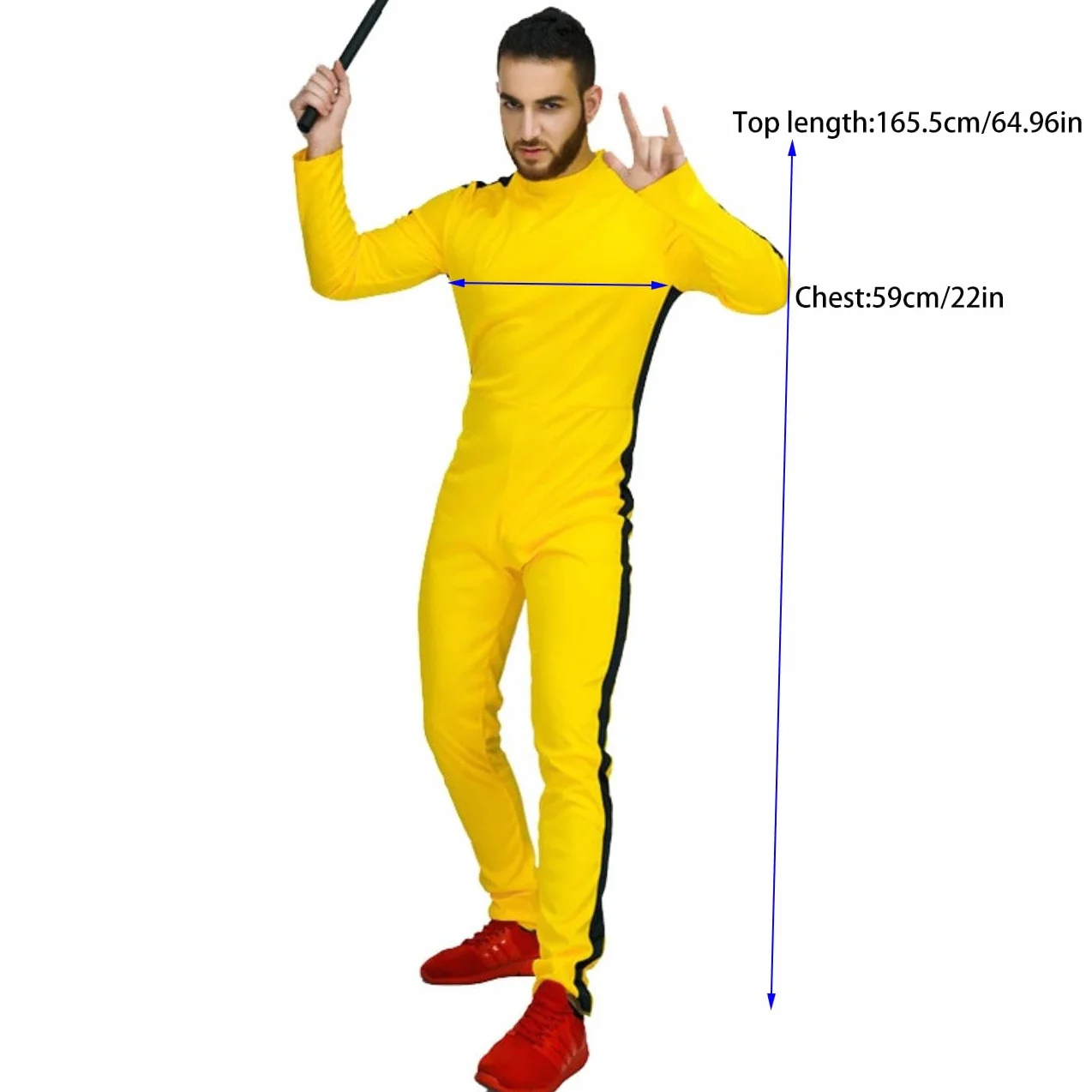 Chiński Kung Fu żółty kostium (męski)