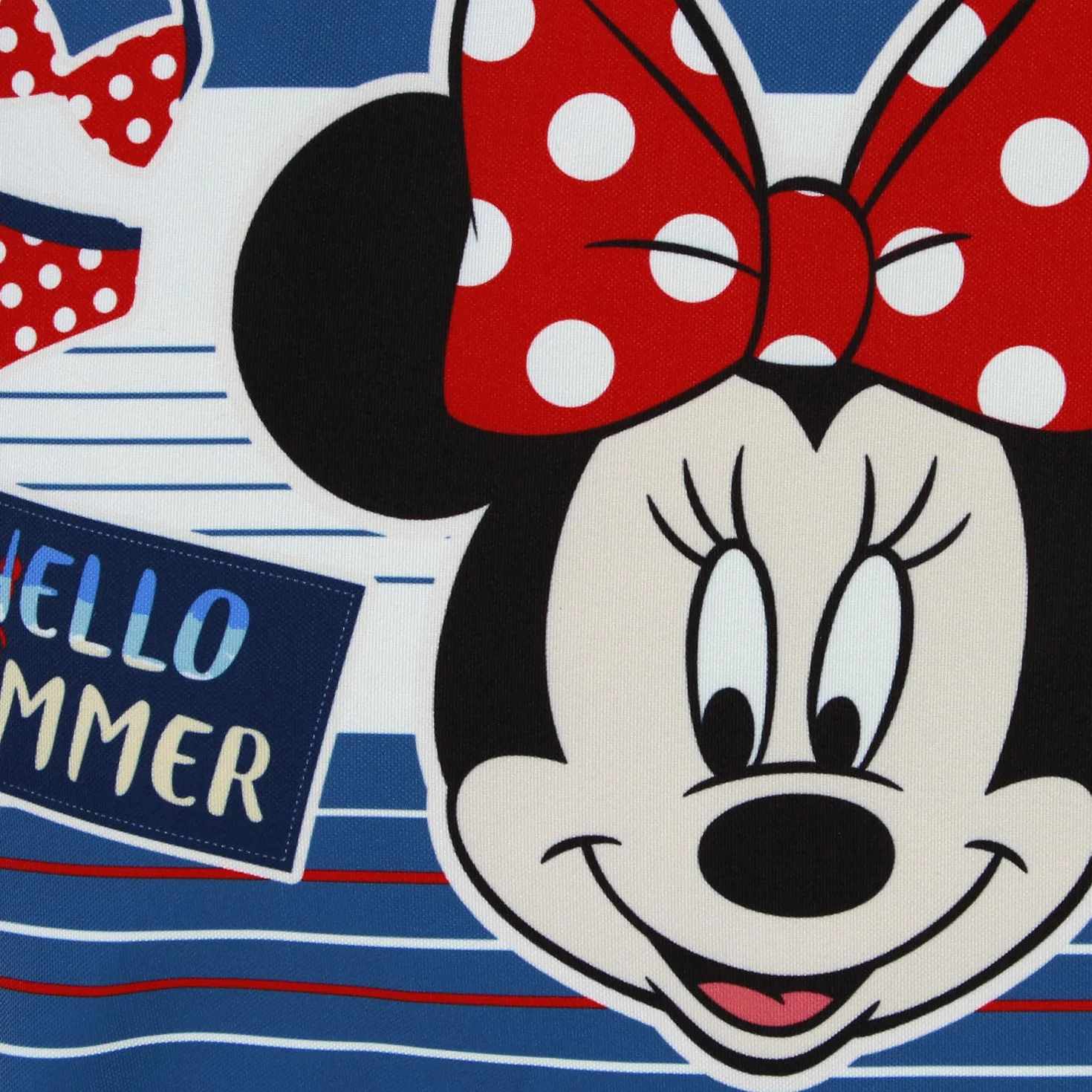 Disney Letnia torba plażowa Myszka Minnie, niebieska, 52 x 37 cm, Niebieska Myszka Minnie, Jeden rozmiar, Torba plażowa Soleil