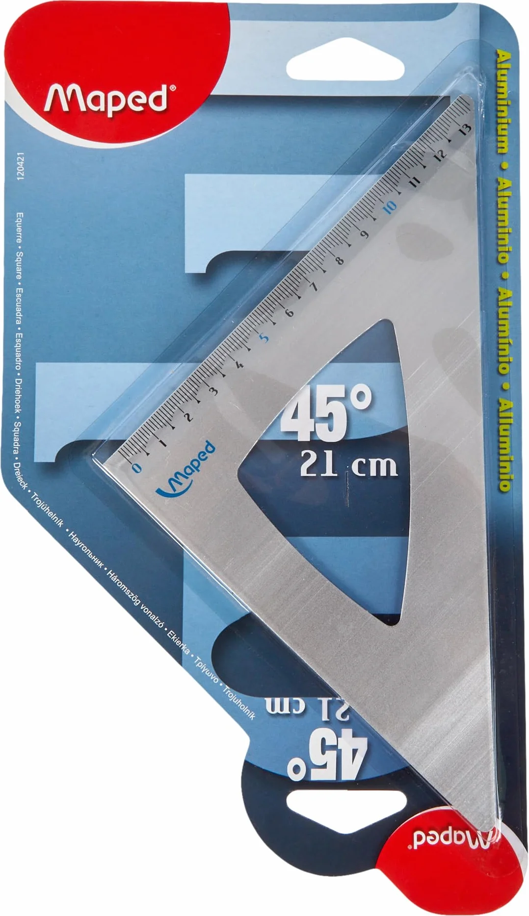 Maped 120421 trójkąt rysunkowy 45 stopni z aluminium
