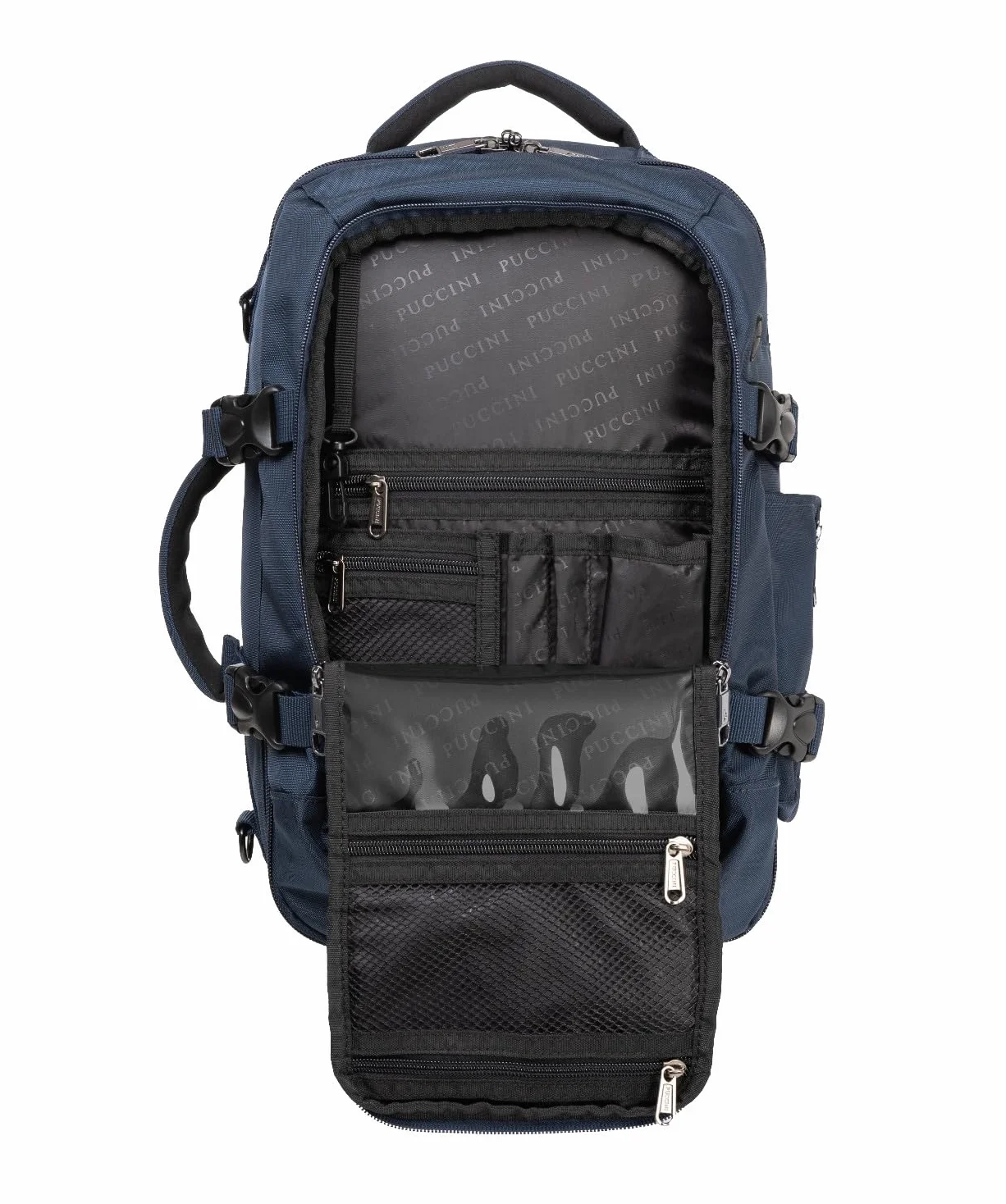 PUCCINI Easy Pack plecak podręczny do Ryanair, plecak podróżny, torba kabinowa, samolot, torba podróżna dla mężczyzn i kobiet, plecak wielofunkcyjny