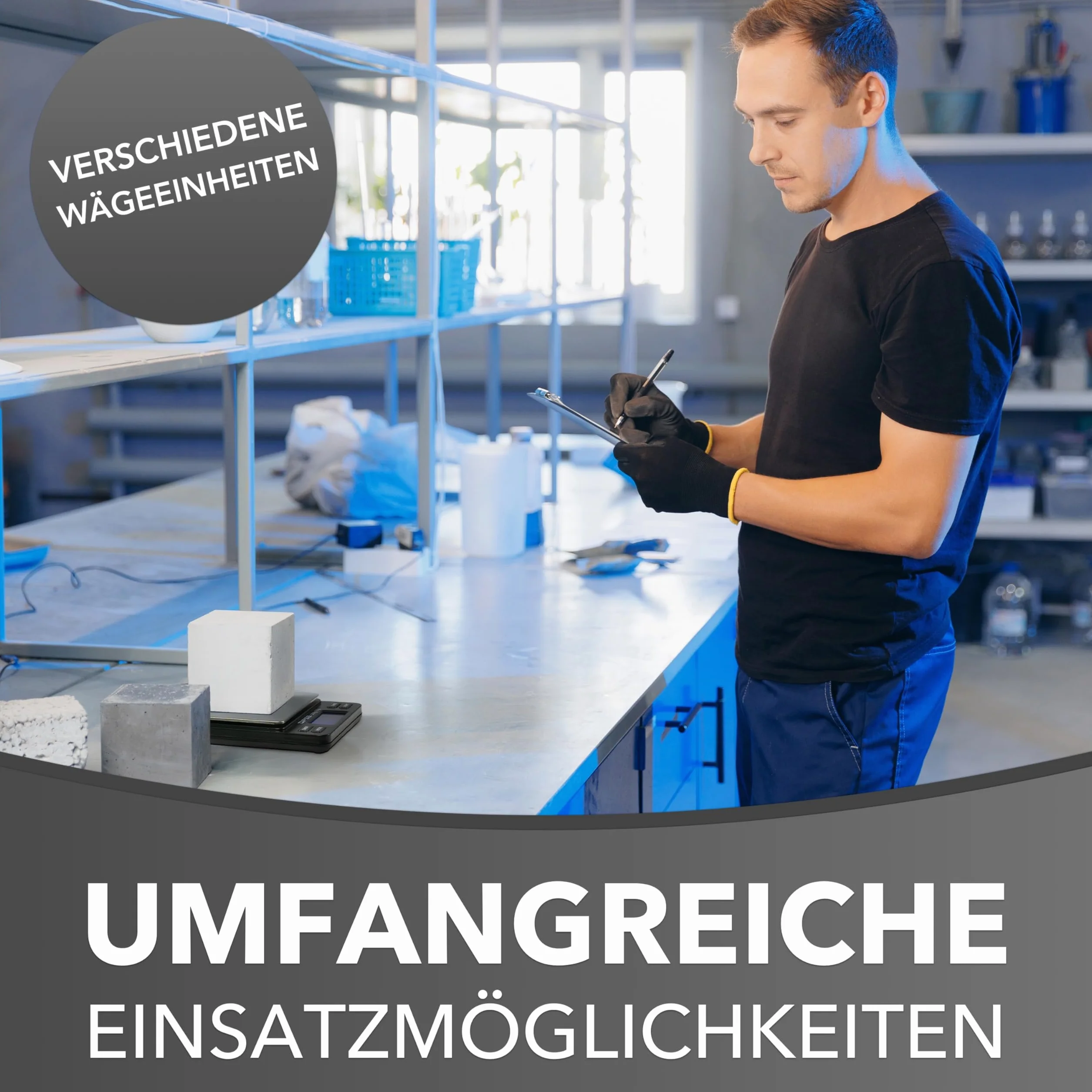 Dipse Cyfrowa waga laboratoryjna TP-2000 x 0,1 – waga precyzyjna z dokładną rozdzielczością 0,1 g, waga cyfrowa do 2000 g/2 kg, zakres ważenia 2000 x 0,1 g, kolor czarny