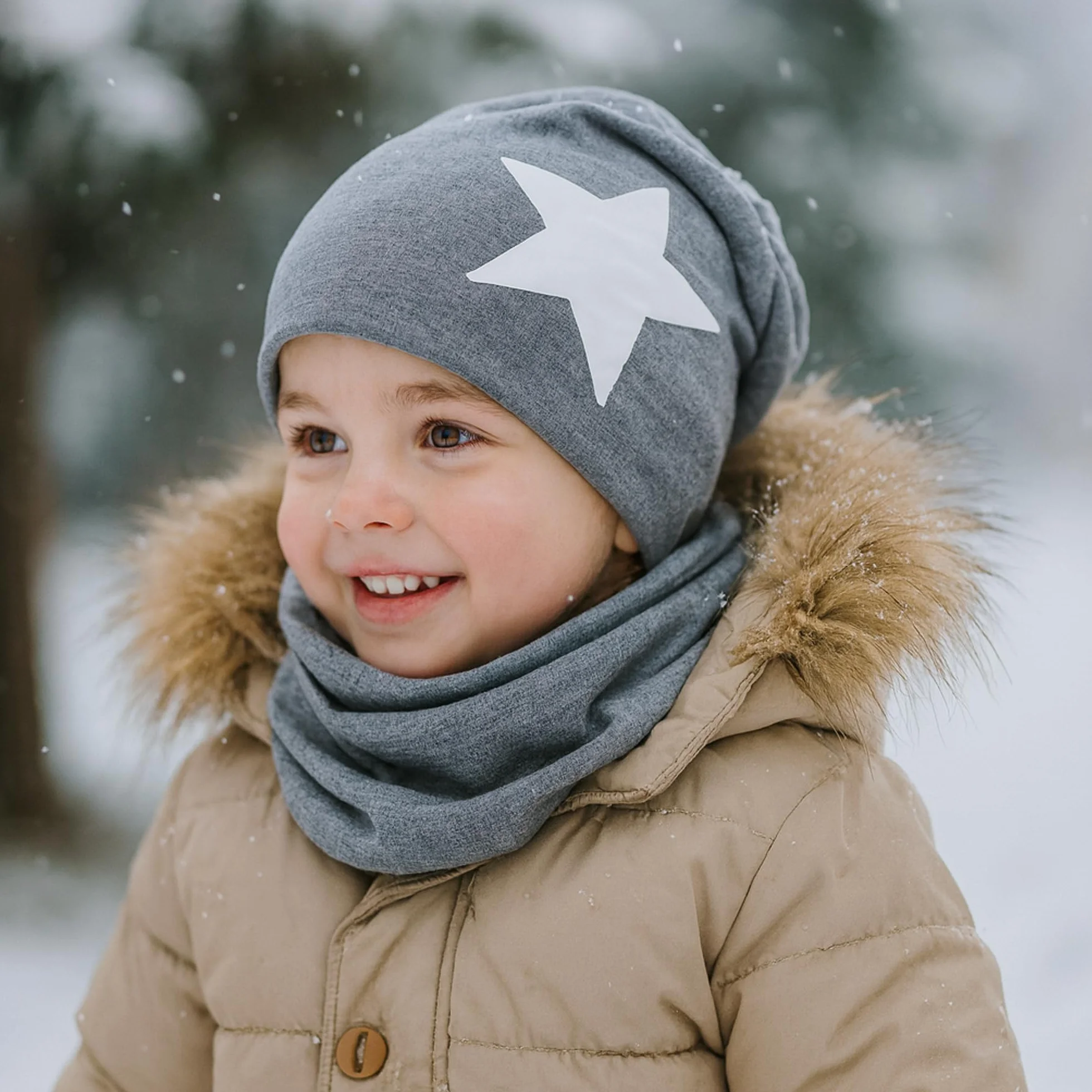 Komplet 2 czapek i szalików dla kobiet, dzieci i niemowląt, w wielu kolorach, wykonany z bawełny, unisex slouch