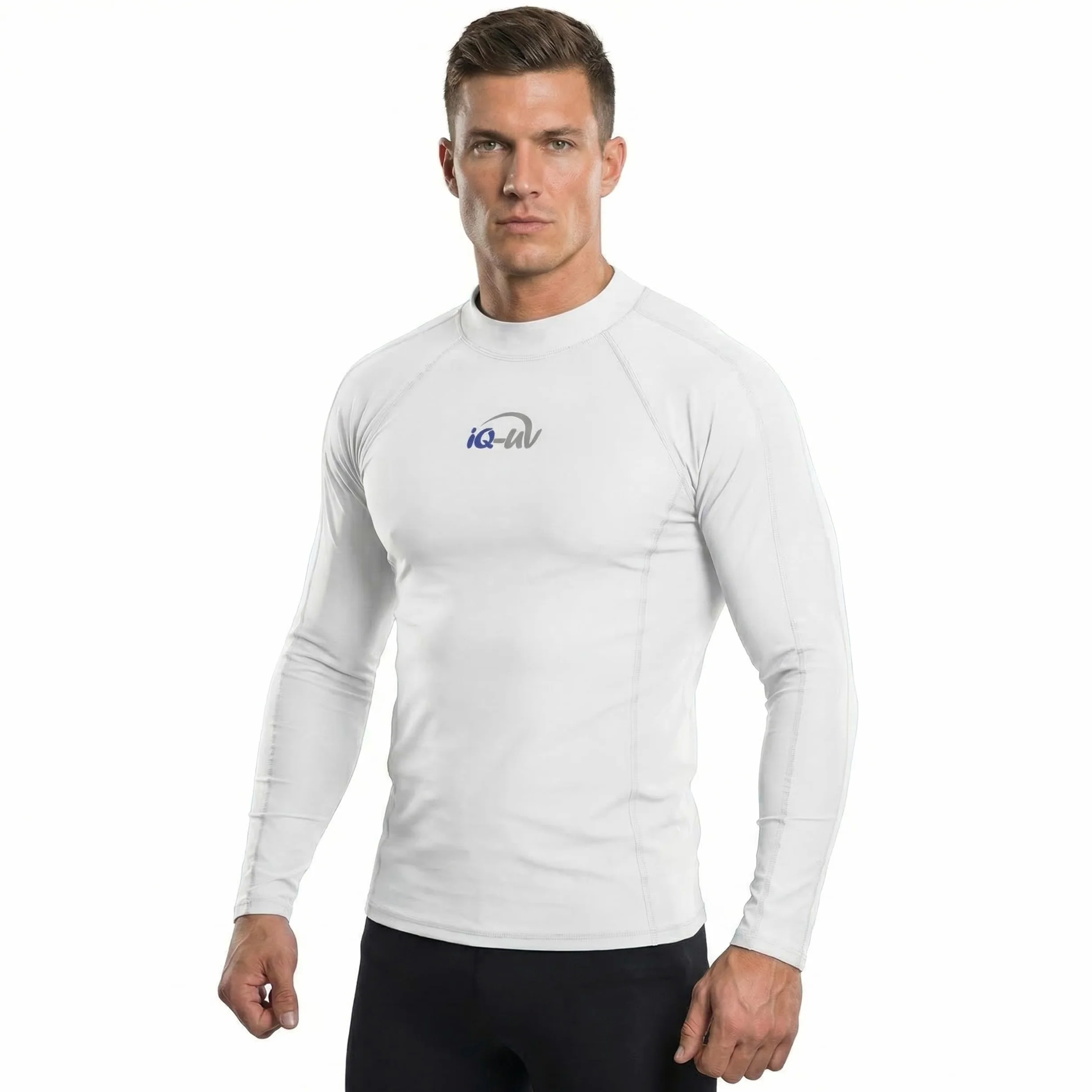 iQ-UV iQ UV 300 koszulka ciasno wycięta, z długim rękawem, ochrona przed promieniowaniem UV. Mężczyźni Uv-shirt Iq 300 Watersport Long Sleeve