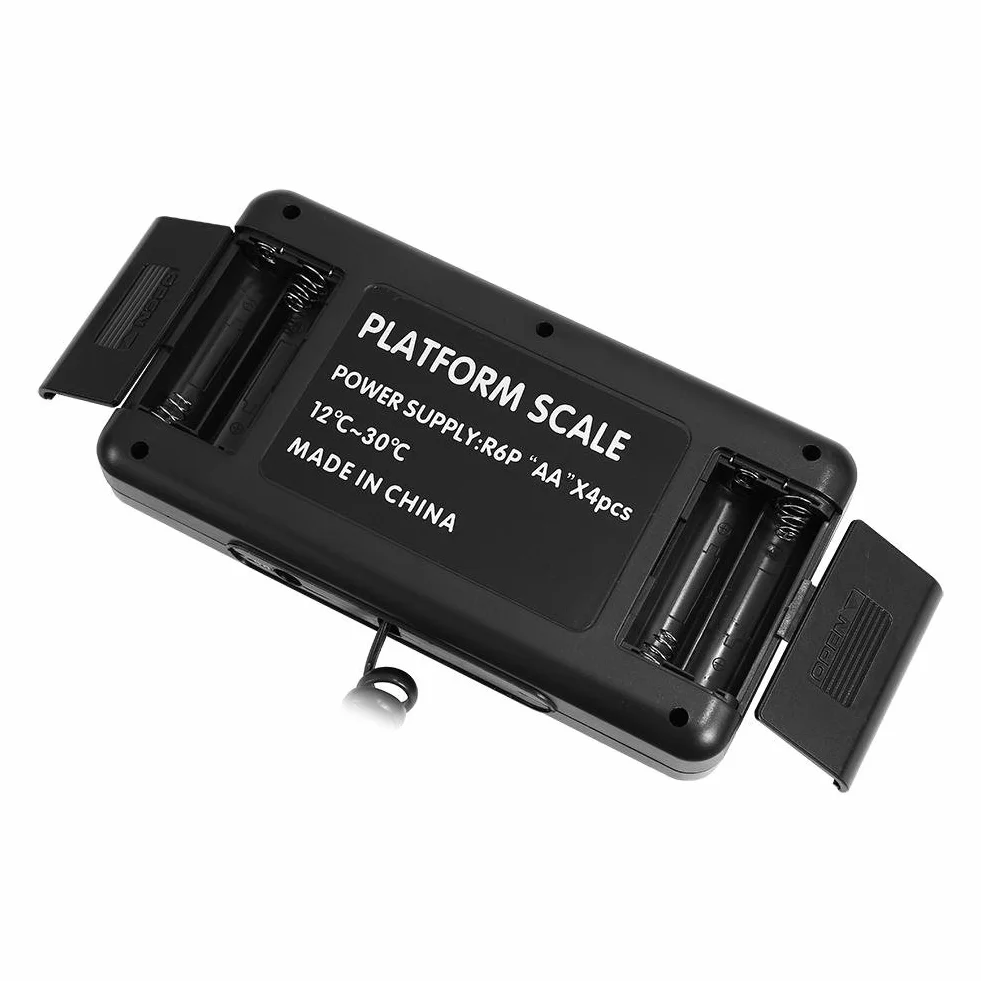 Heavy Duty Digital Scale, Heavy Duty 660 lb x 0,1 lb cyfrowa waga pocztowa podstawa ABS ukryty uchwyt regulowana konwersja jednostki 300 kg 30 × 38 × 4 cm