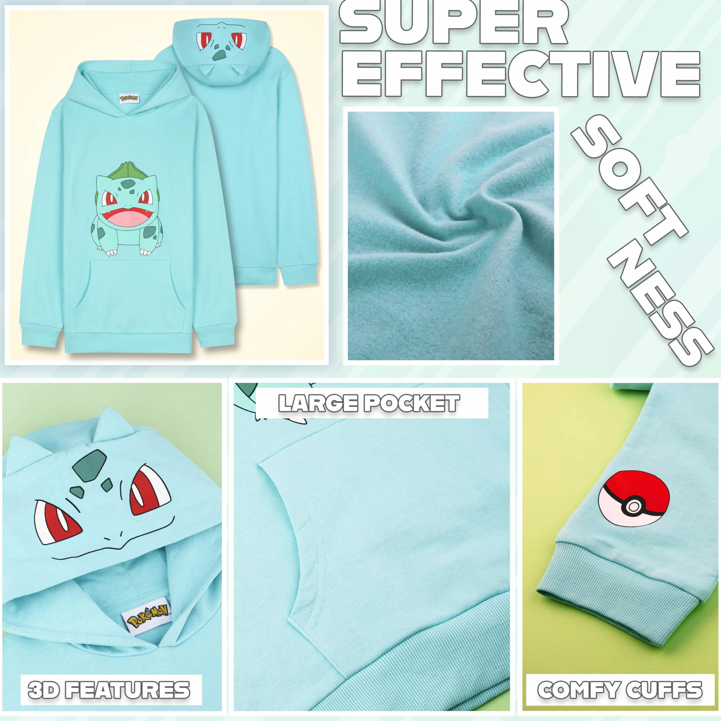 Pokemon Zestaw dresowy dla chłopców, nastolatków, 2 szt. bluza z kapturem joggery, bluza z kapturem anime, odzież dziecięca, odzież dla nastolatków, prezenty dla chłopców