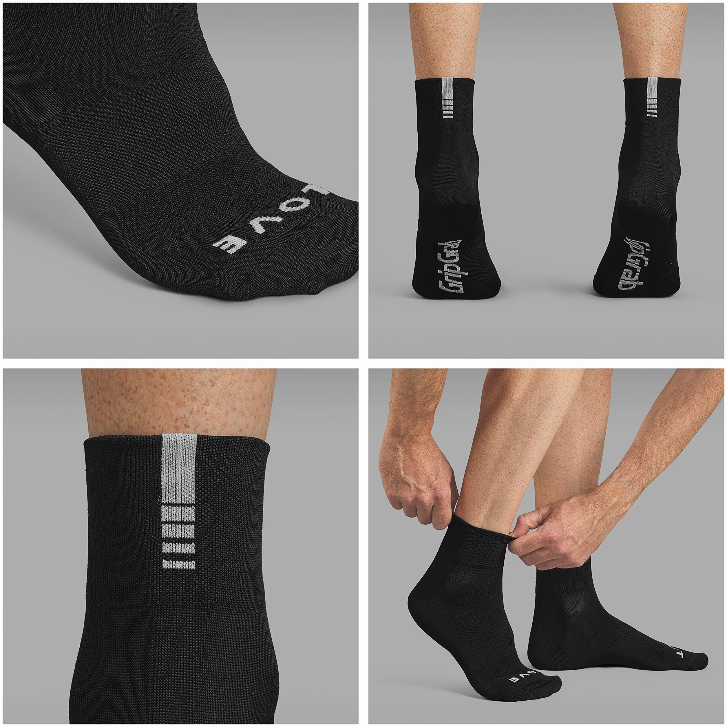 GripGrab Lightweight SL Performance letnie skarpety rowerowe, 1 sztuka i 3 pary, 2 długości, skarpety rowerowe, długie, krótkie