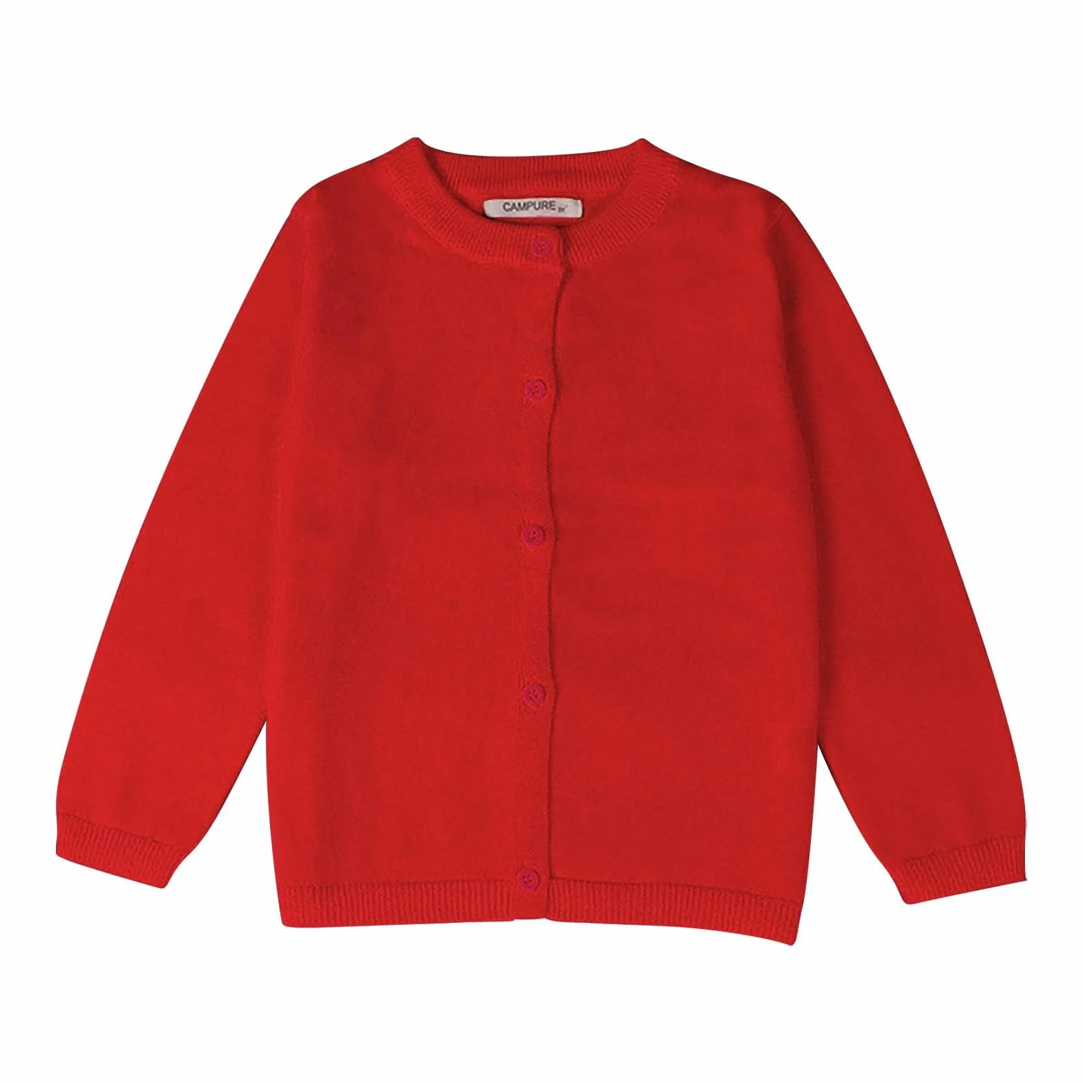 Dziewczęcy kardigan sweter zapinany na guziki okrągły dekolt odzież szkolna moda na co dzień z długim rękawem dzianinowe kardigany jesień zima odzież wierzchnia dla dzieci