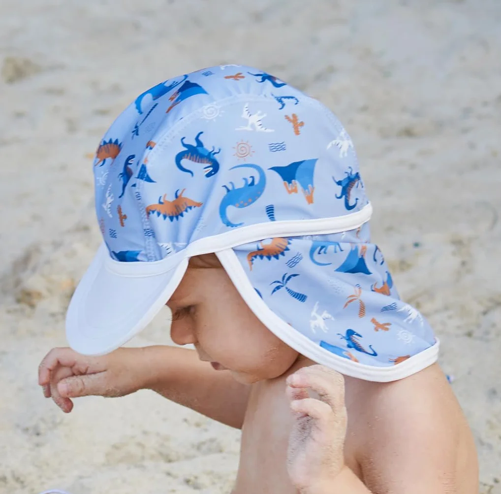 Playshoes Czapka chroniąca przed promieniowaniem UV, Dino Allover, 49