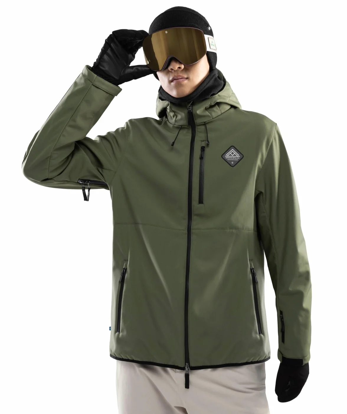 SIROKO - Kurtka Narciarska Softshell Siroko W2 Army - XS - Zielony