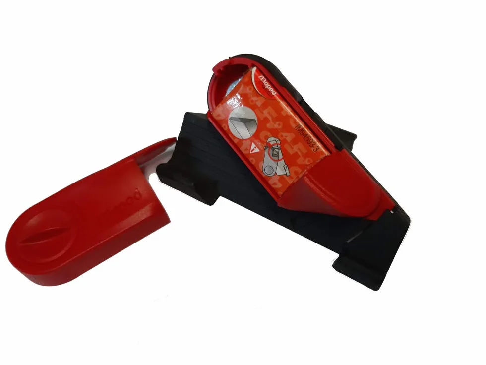 Maped M172050 – narzędzie tnące 45° MatCutter, łącznie z 5 ostrzami, czerwony/czarny