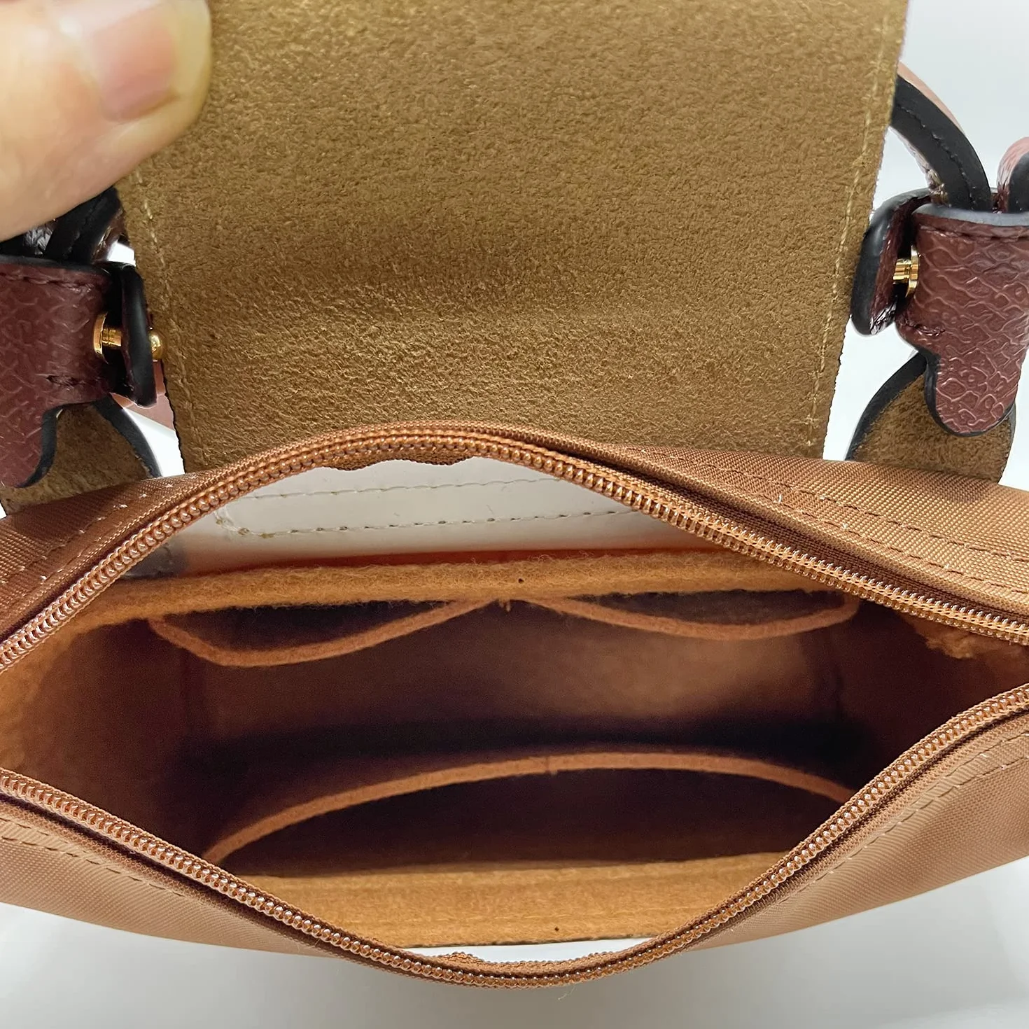 Mini organizer do torby, wkładka do plecaka, duża torba wewnętrzna w torbie, YMXD096-NEW (beżowy)