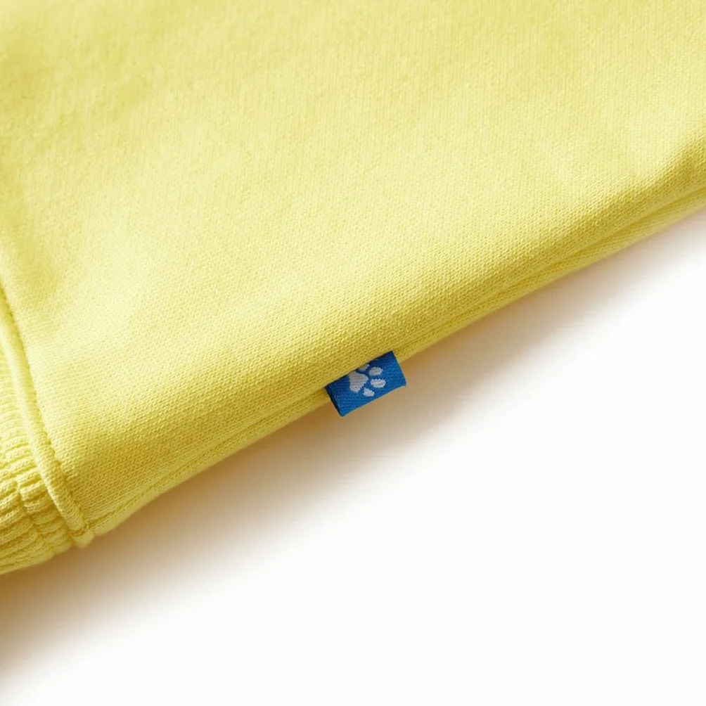Bluza dziecięca, jasnożółta, 116, bluza dla chłopca, bluza bez kaptura, sweter dziecięcy, bluza dla dziewczynki, bluzy dziecięce, sweterek dziecięcy