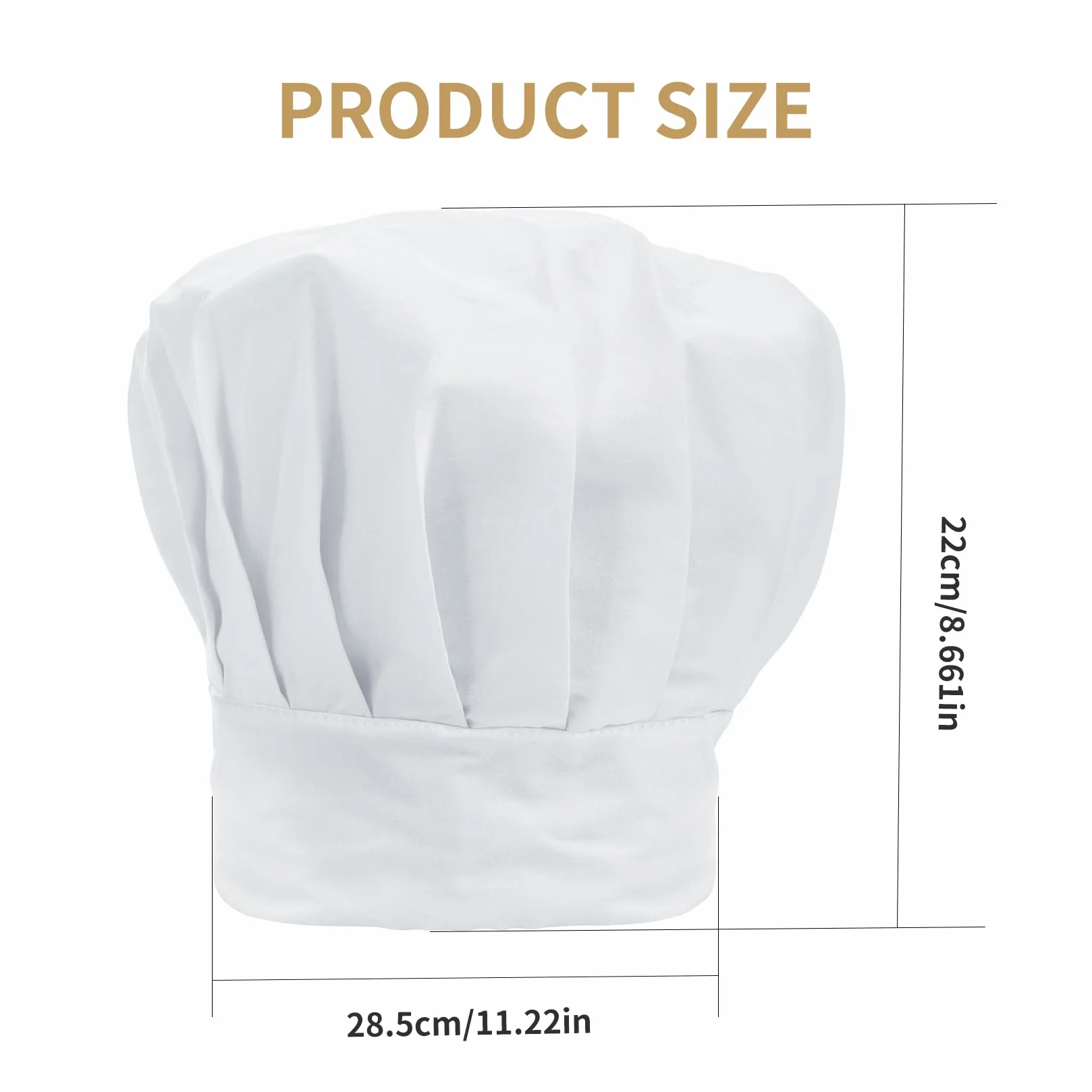 3 szt. Czapka szefa kuchni, Regulowana czapka kuchenna unisex, czapka piekarska, czapka szefa kuchni, czapka kuchenna, profesjonalna czapka piekarska, czapka kuchenna na kuchnię w domu