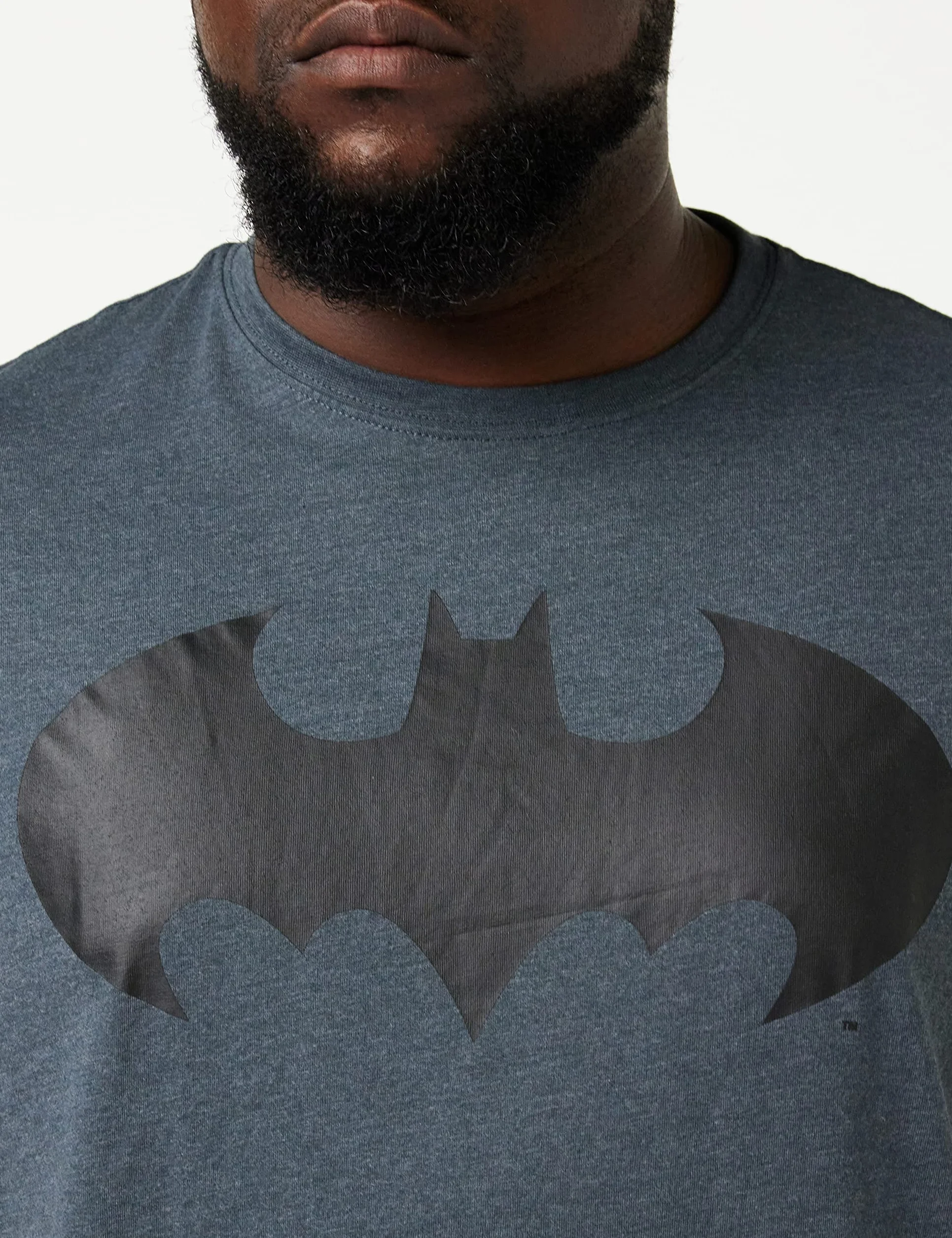 DC Comics Koszulka męska Mono Batman, Ciemnoszary wrzosowy, XXL