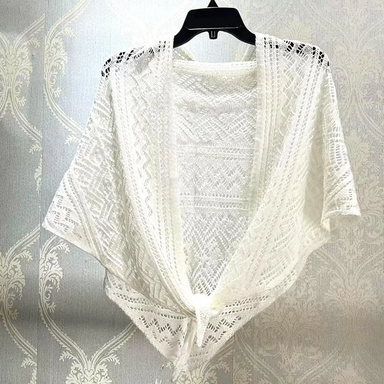 Damski letni szydełkowany dzianinowy cienki szal wzruszający ramionami, damski krótki płaszcz w stylu vintage, miękkie peleryny, wzruszające ramionami, peleryna ślubna, okrycie na suknie