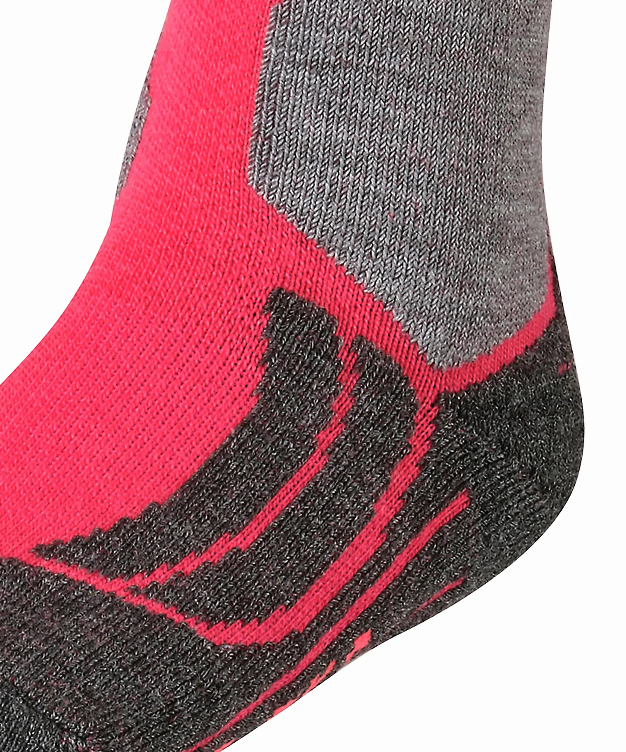 FALKE Uniseks - dzieci Skarpety narciarskie SK2 Intermediate K Kh Wełna ciepłe grube 1 Para, Czerwony Rose 8564, 27-30