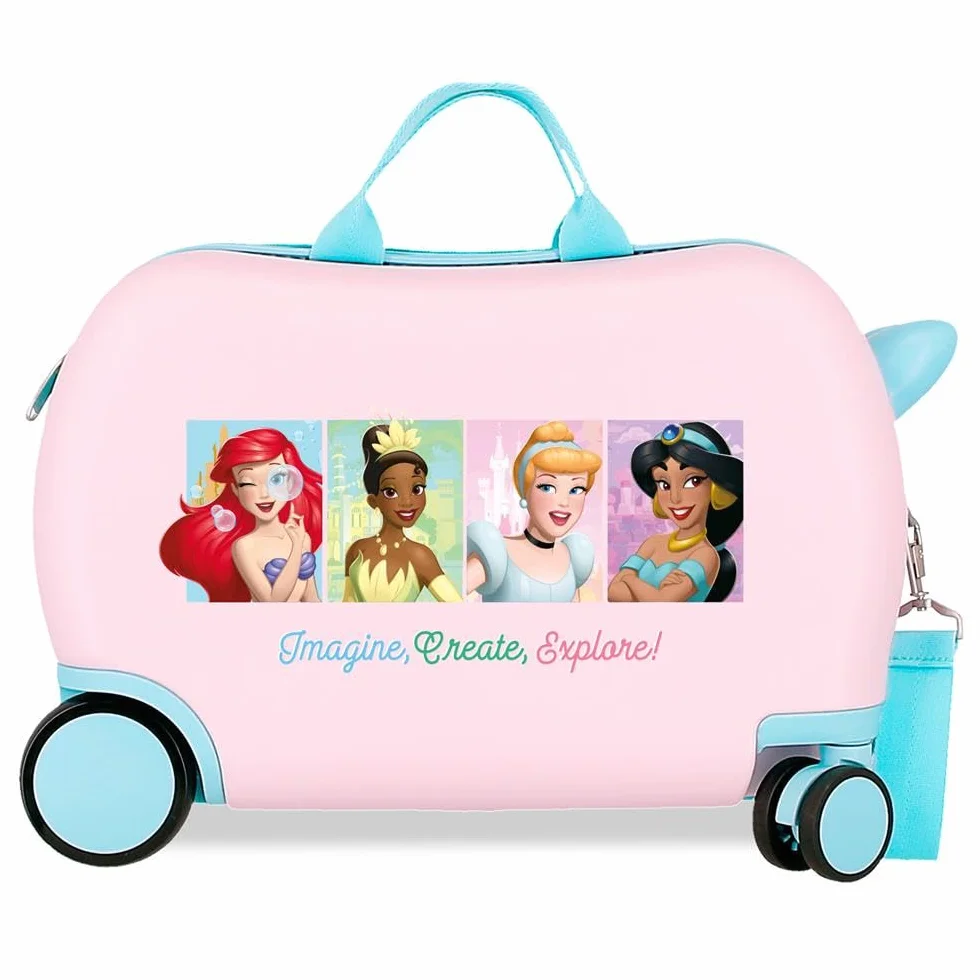 Joumma Disney Princess walizka dziecięca różowa 45 x 31 x 20 cm sztywna 1,8 kg zamek szyfrowy z boku ABS 1,8 kg 27,9 l bagaż podręczny, Różowy kolor, Talla única, walizka dziecięca