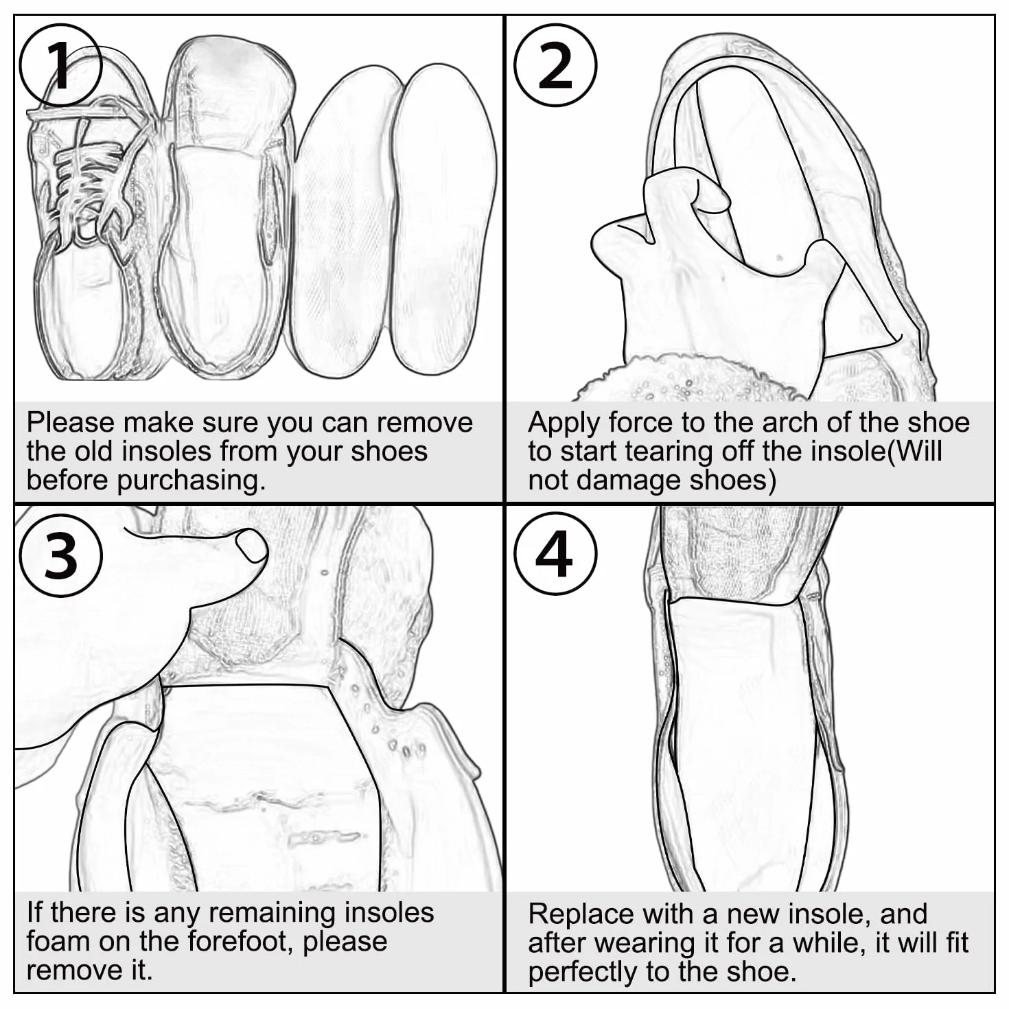 Endoto Wkładki do Vans Pro Butów, Zamiennik Super Miękka Wkladka Zamienne Insoles Replacement Insert-37 EU